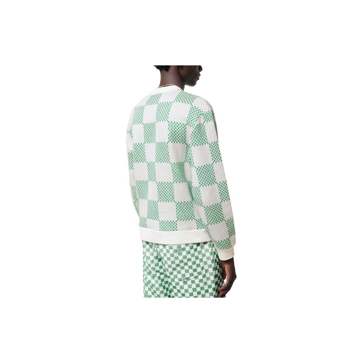 Louis Vuitton Louis Vuitton Damier Logo Sweatshirt Green M Size US M / EU 48-50 / 2 - 8 Thumbnail