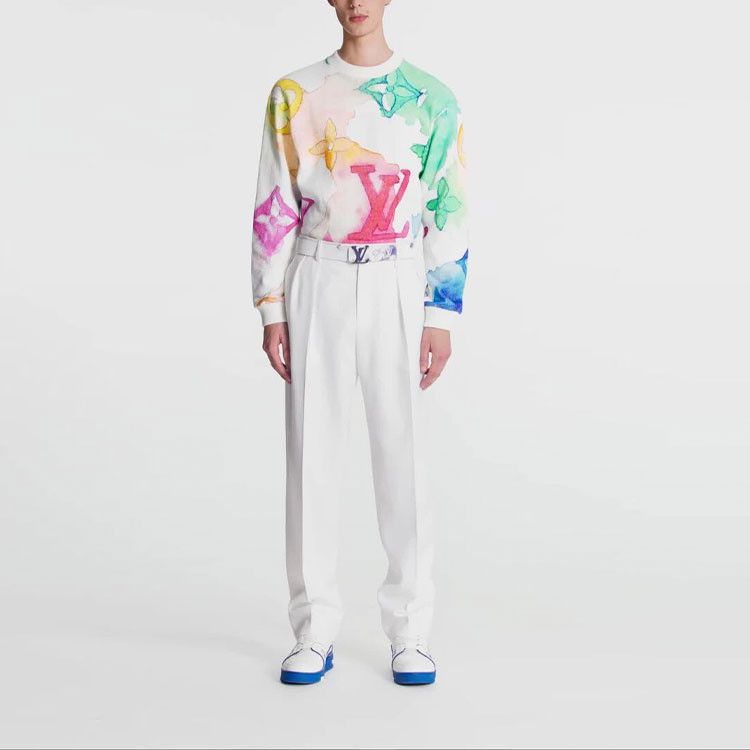 Louis Vuitton Louis Vuitton Watercolor Monogram Sweatshirt Size M Size US M / EU 48-50 / 2 - 5 Thumbnail