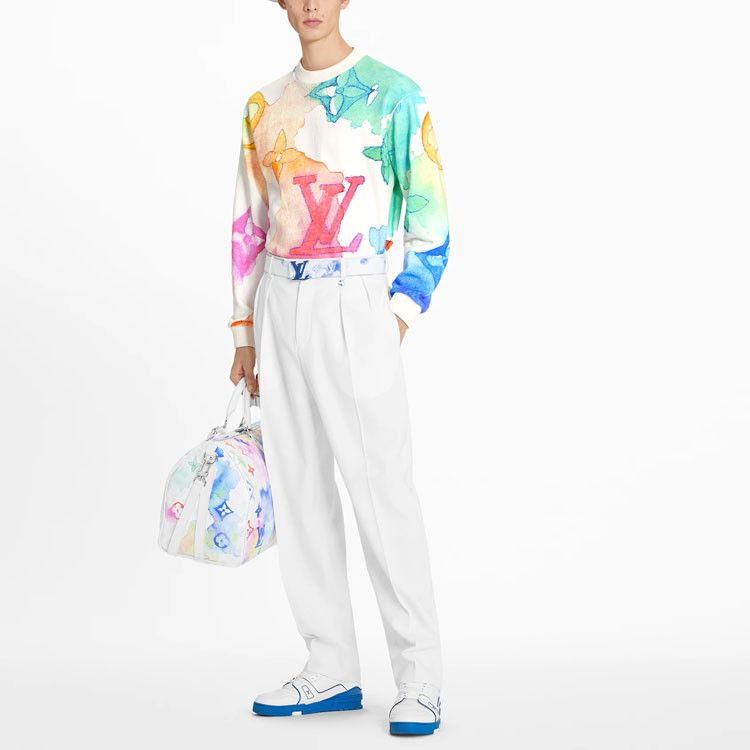 Louis Vuitton Louis Vuitton Watercolor Monogram Sweatshirt Size M Size US M / EU 48-50 / 2 - 6 Thumbnail