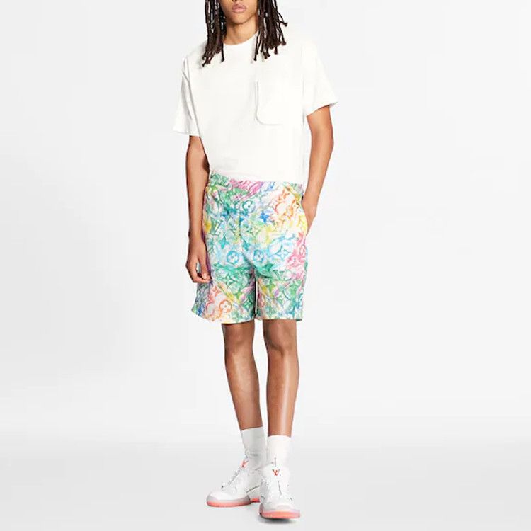 Louis Vuitton Louis Vuitton Watercolor Monogram Shorts Size 48 Size US 32 / EU 48 - 7 Thumbnail