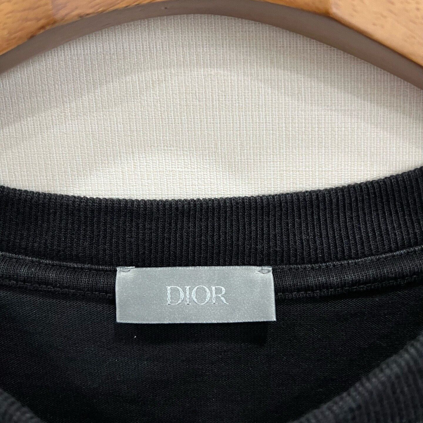 Dior Dior Black Chest & Back 47 Embroidery Tee Size US S / EU 44-46 / 1 - 4 Thumbnail