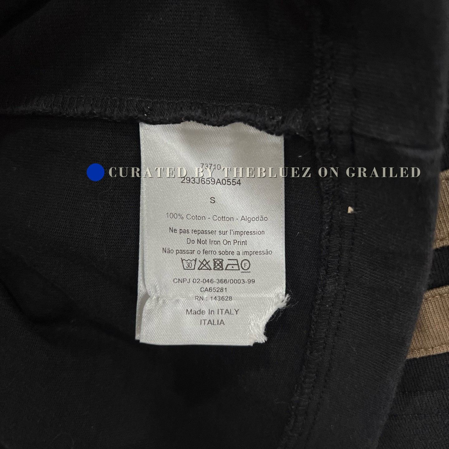 Dior Dior Black Chest & Back 47 Embroidery Tee Size US S / EU 44-46 / 1 - 5 Thumbnail