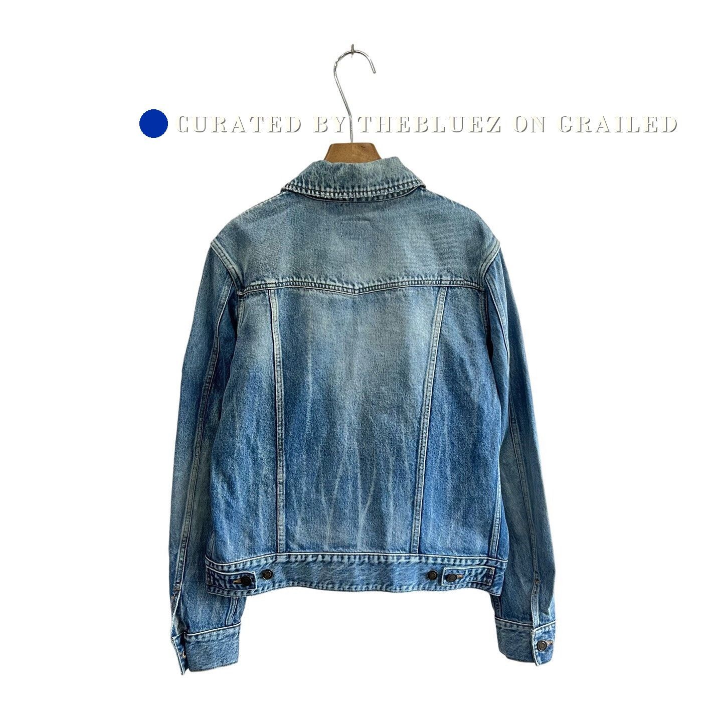 Yves Saint Laurent Saint Laurent YSL Denim Long Sleeve Jacket Size US L / EU 52-54 / 3 - 3 Thumbnail