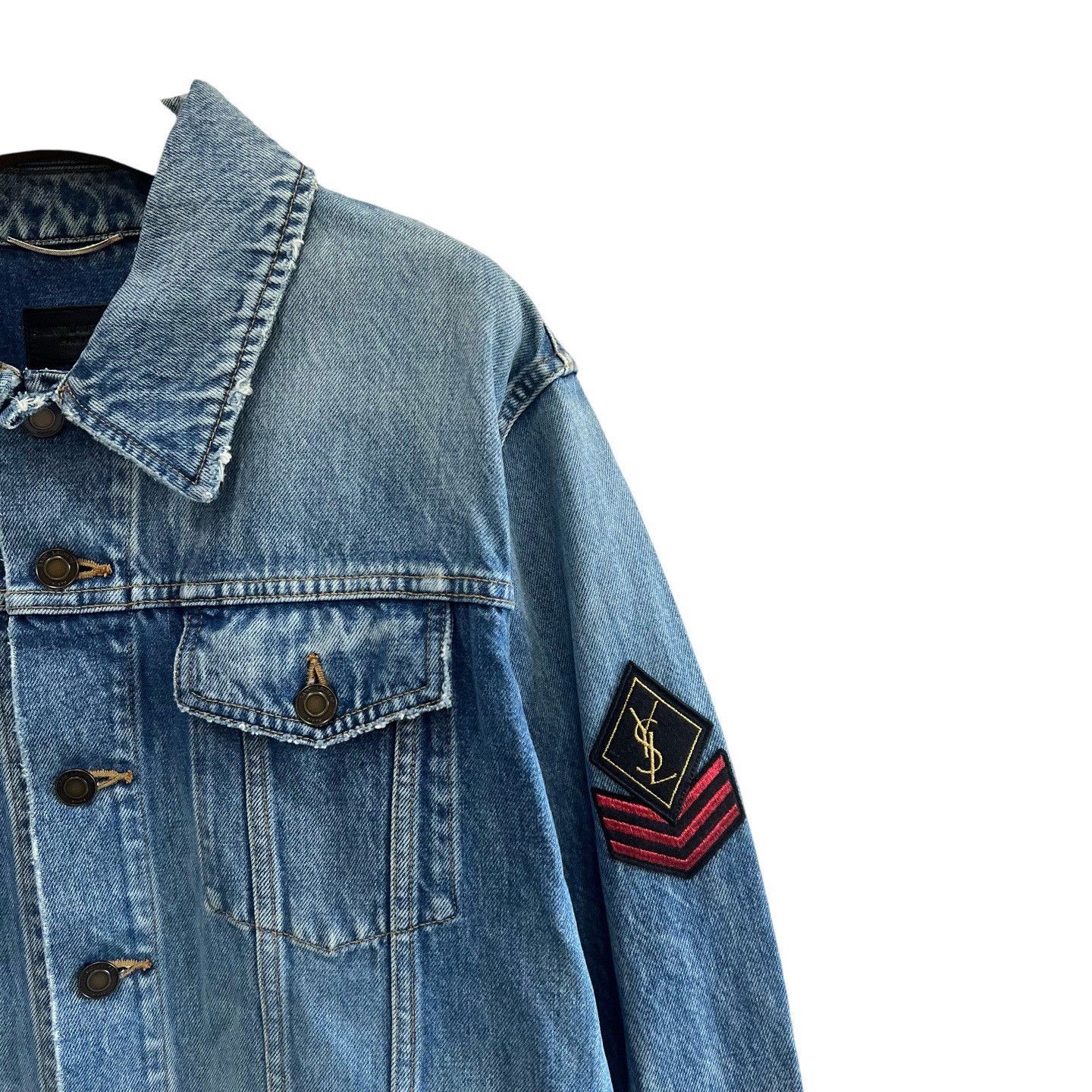 Yves Saint Laurent Saint Laurent YSL Denim Long Sleeve Jacket Size US L / EU 52-54 / 3 - 2 Thumbnail