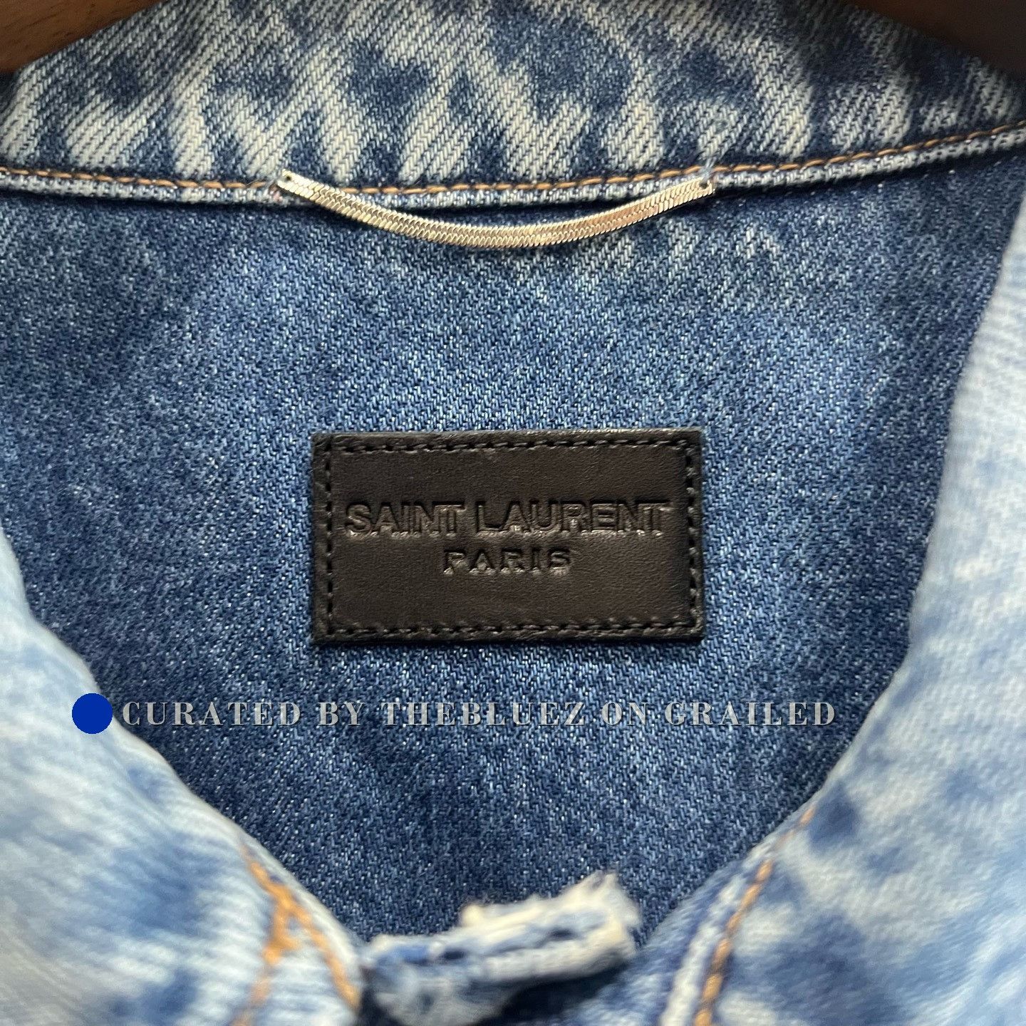 Yves Saint Laurent Saint Laurent YSL Denim Long Sleeve Jacket Size US L / EU 52-54 / 3 - 5 Thumbnail