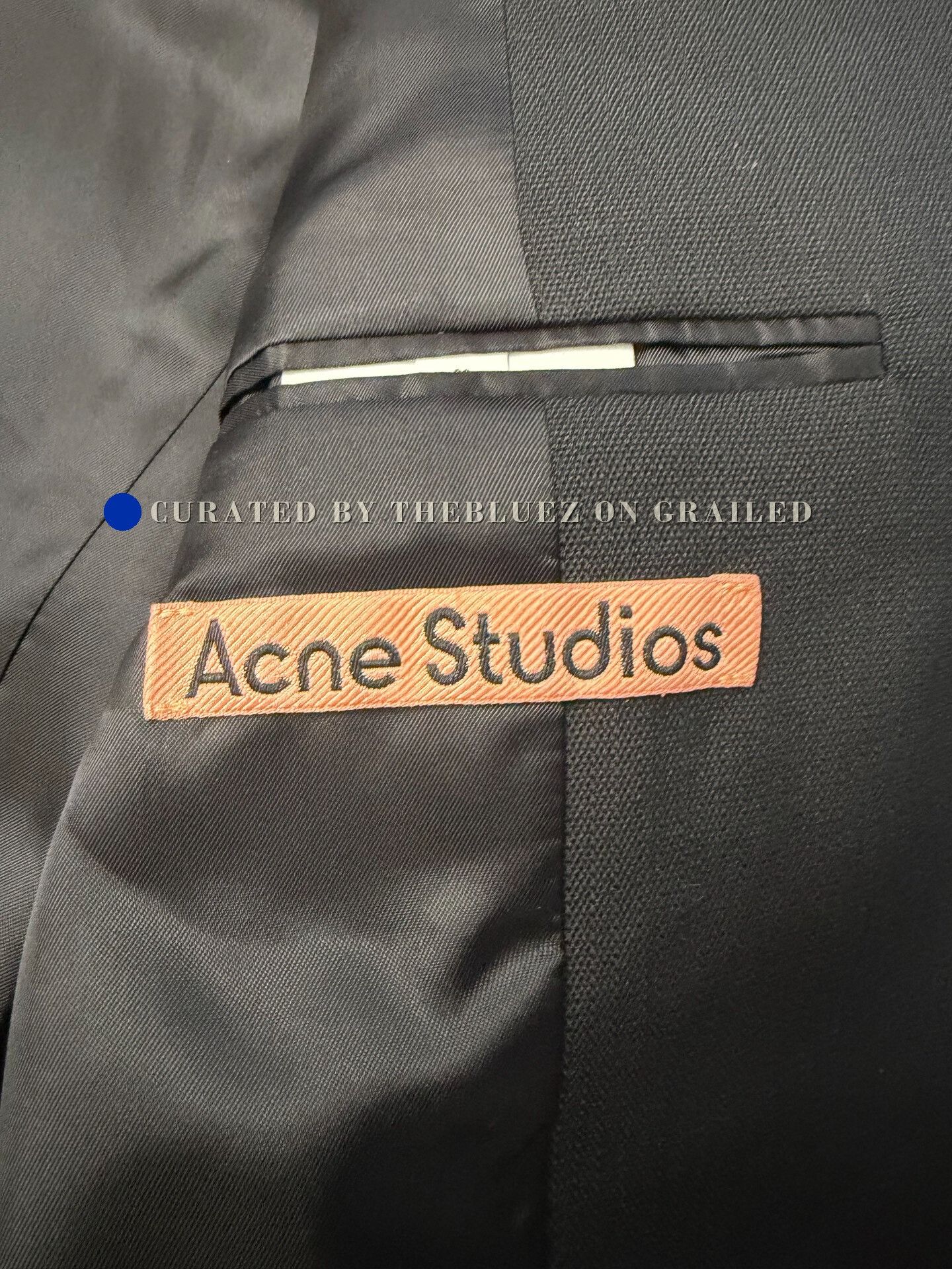 Acne Studios Acne Studios Classic Double-Breasted Black Blazer Size S / US 4 / IT 40 - 4 Thumbnail