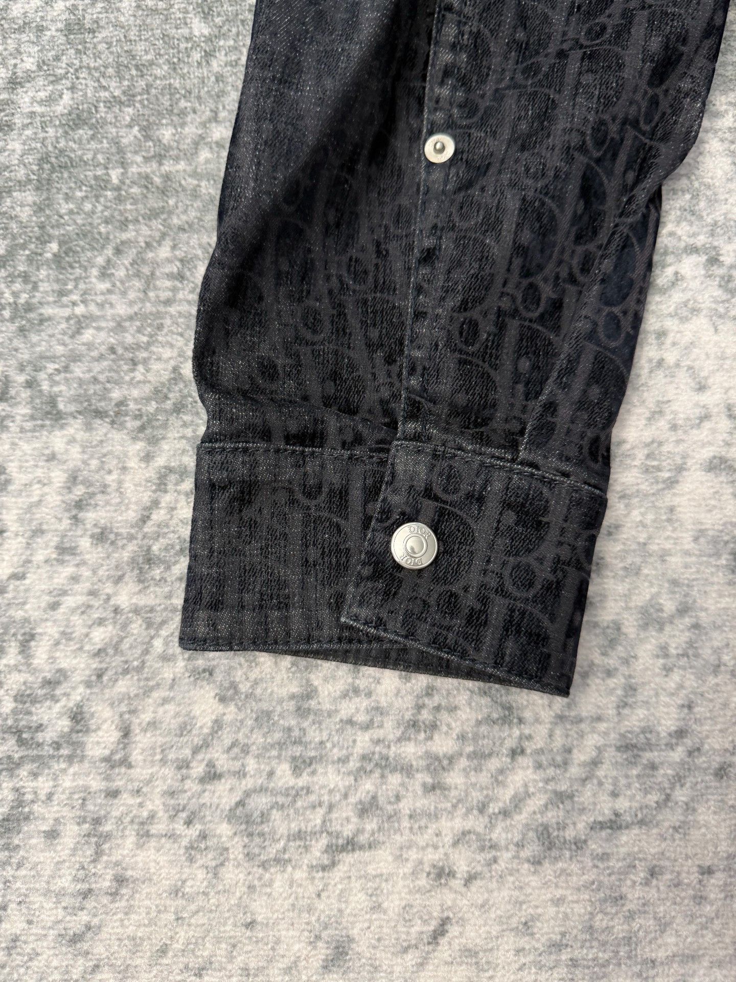Dior DIOR Full Logo Flocked Jacket Size US S / EU 44-46 / 1 - 5 Thumbnail