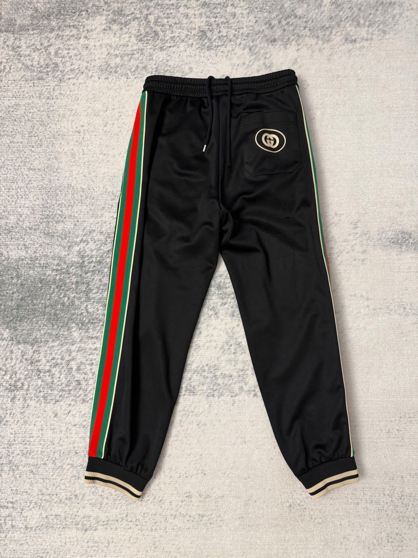 Gucci Gucci Red Green Web Stripe Double G Logo Sweatpants Size US 32 / EU 48 - 2 Thumbnail