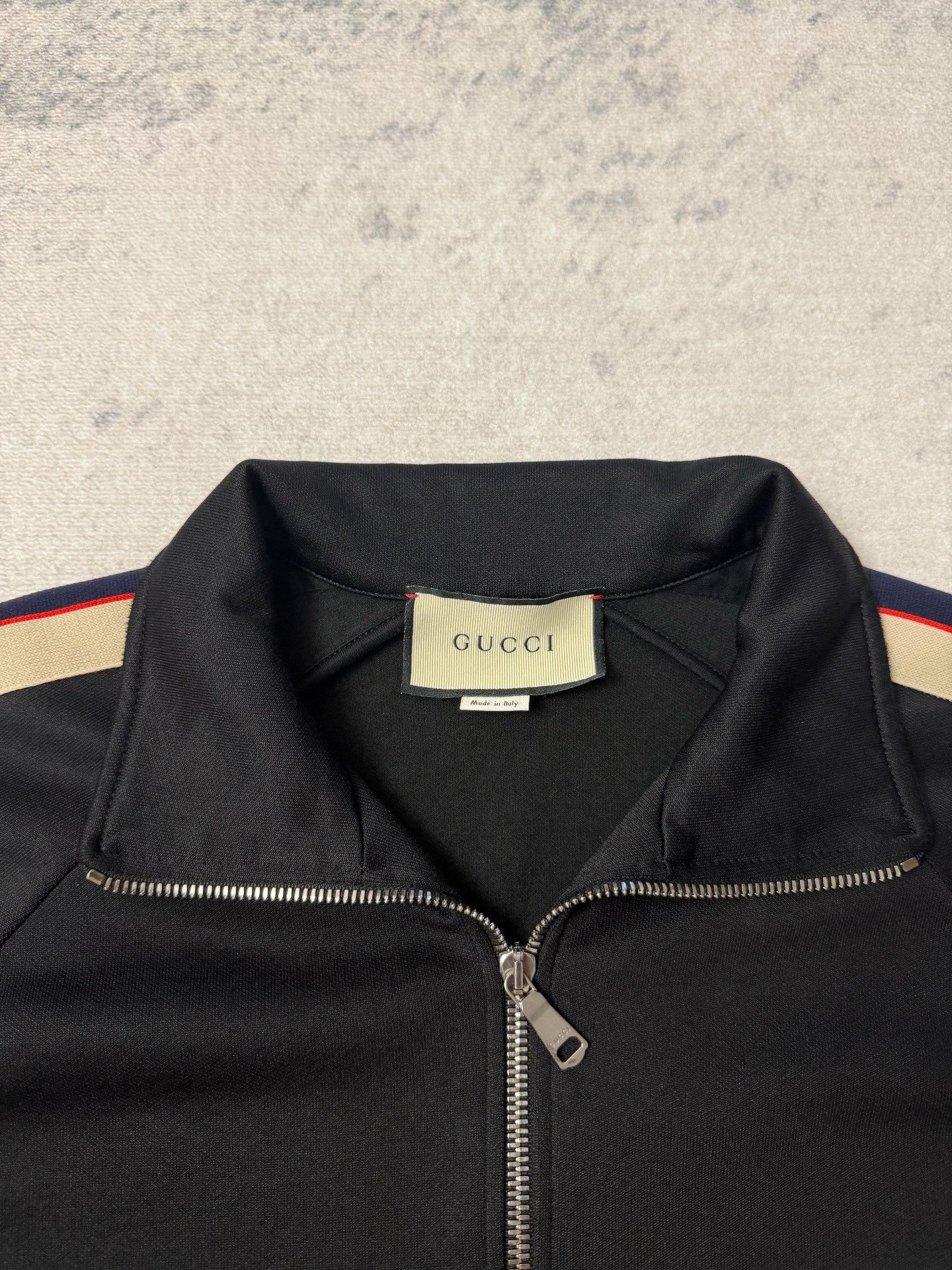 Gucci Gucci Black Side Stripe School Jacket Size US S / EU 44-46 / 1 - 3 Thumbnail