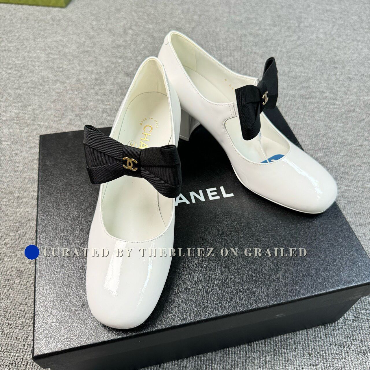 Chanel Chanel Patent Leather Block Heel Mary Jane Women's Size US 5.5 / IT 35.5 - 5 Thumbnail