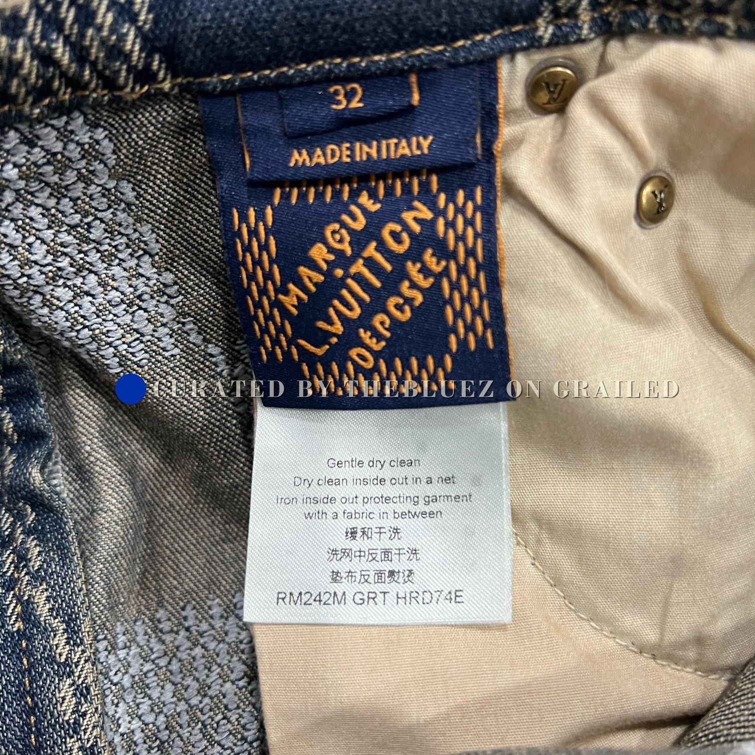 Louis Vuitton Louis Vuitton Pharrell All-Logo Embroidered Jeans Size US 32 / EU 48 - 6 Thumbnail