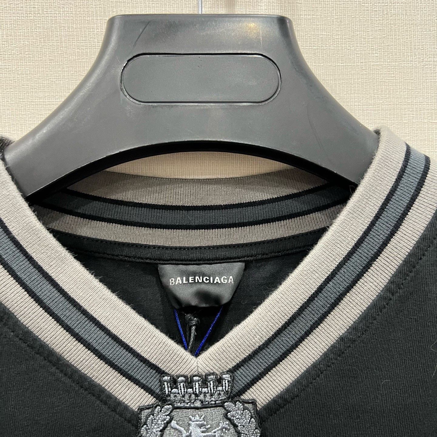 Balenciaga Balenciaga Football 3BV Collar Embroidery Long-Sleeve Size US L / EU 52-54 / 3 - 5 Thumbnail