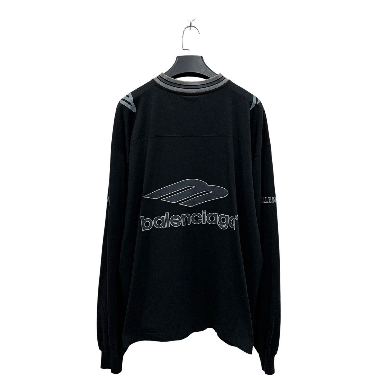 Balenciaga Balenciaga Football 3BV Collar Embroidery Long-Sleeve Size US L / EU 52-54 / 3 - 3 Thumbnail