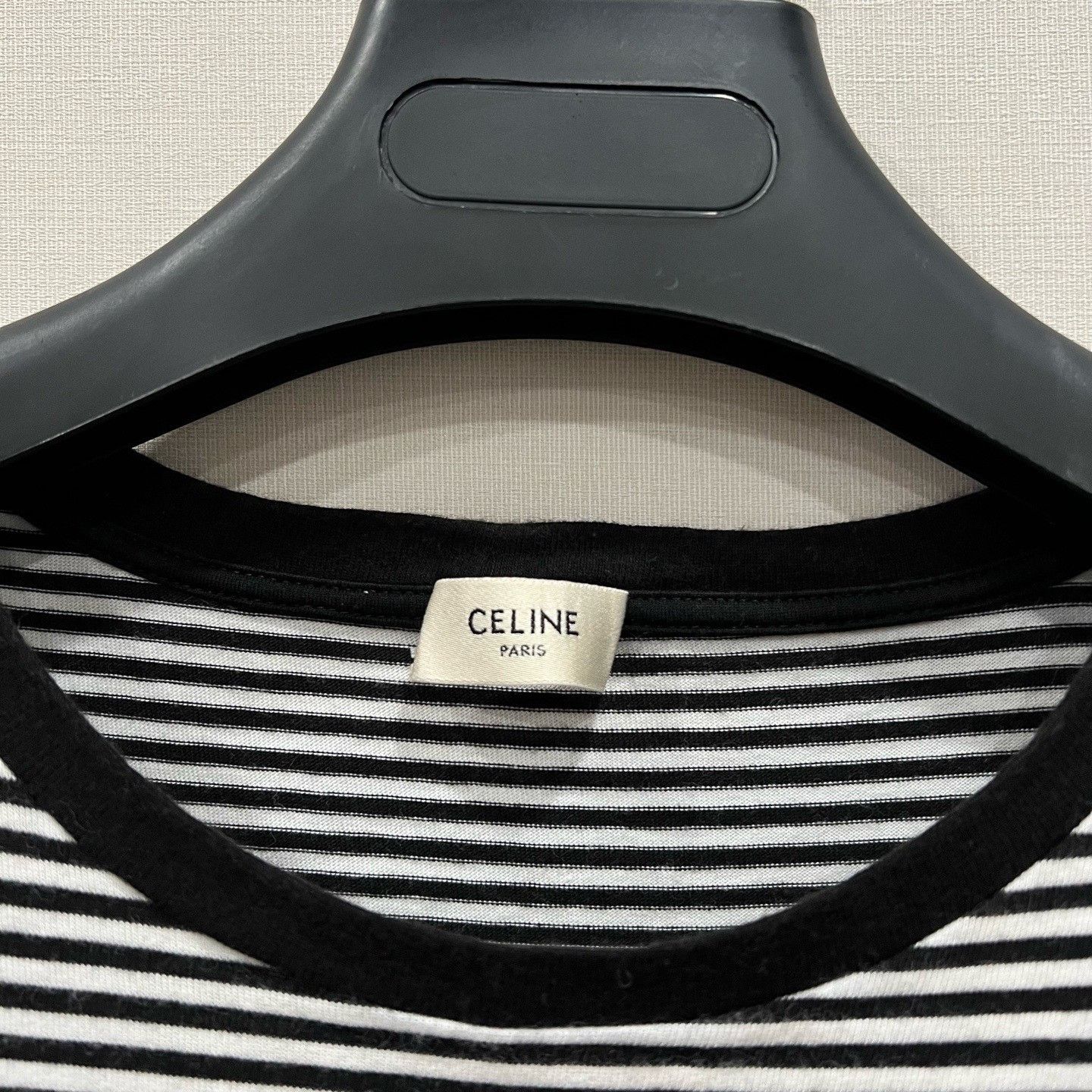 Celine Celine Triomphe Logo Striped Short Sleeve Size US L / EU 52-54 / 3 - 4 Thumbnail