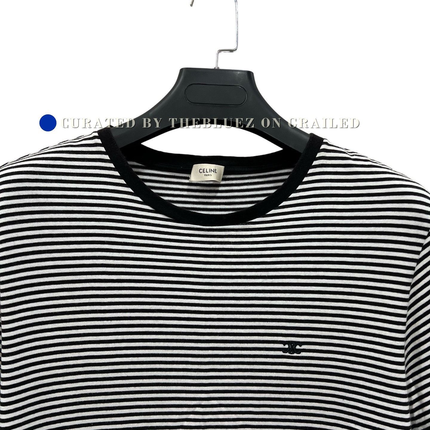 Celine Celine Triomphe Logo Striped Short Sleeve Size US L / EU 52-54 / 3 - 2 Thumbnail