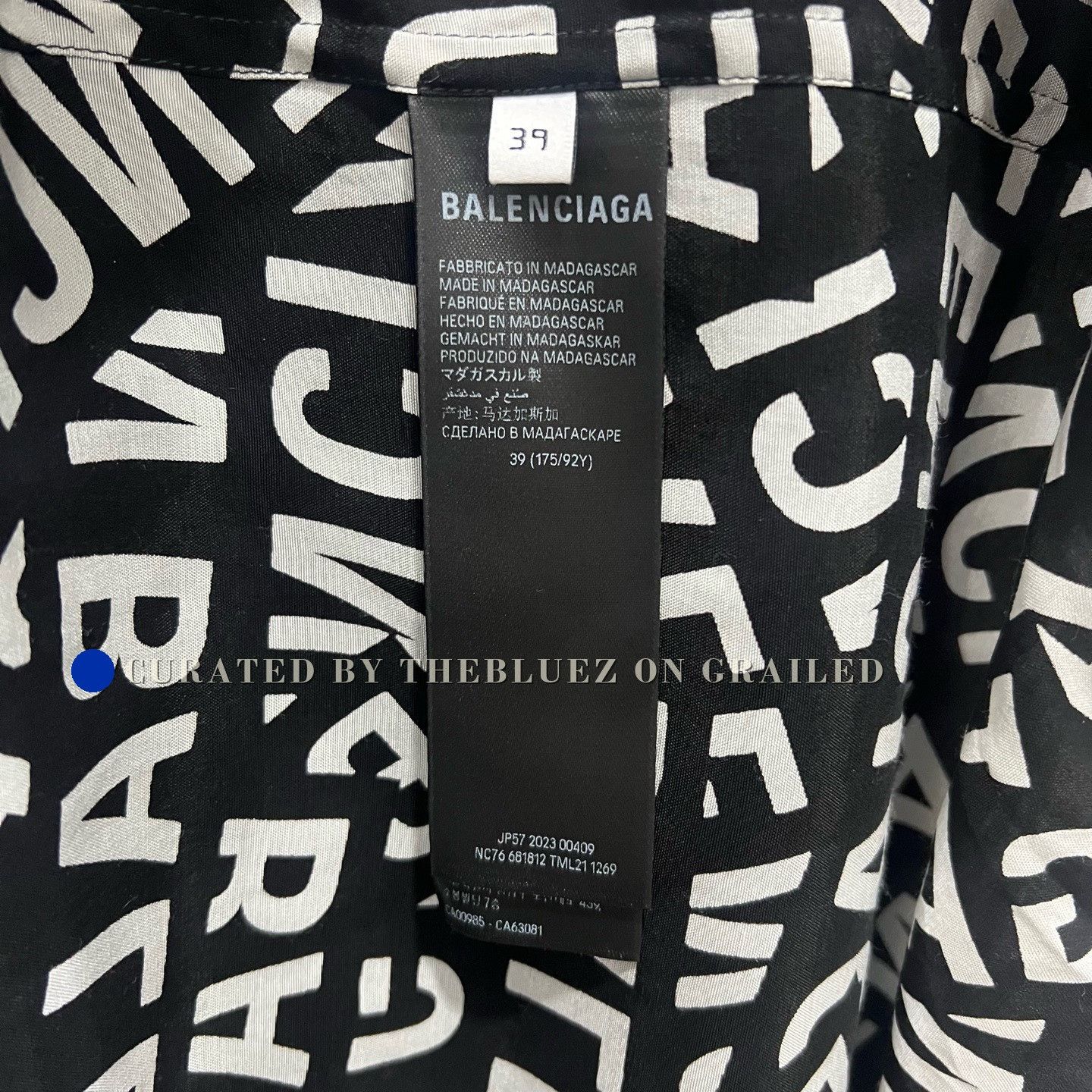 Balenciaga Balenciaga Letter Print Shirt Size US M / EU 48-50 / 2 - 5 Thumbnail