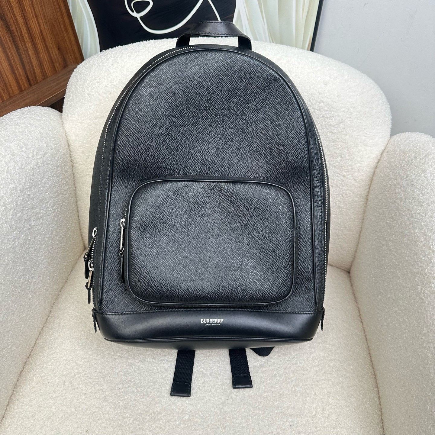 Burberry Burberry Large Leather Backpack Size ONE SIZE - 3 Thumbnail