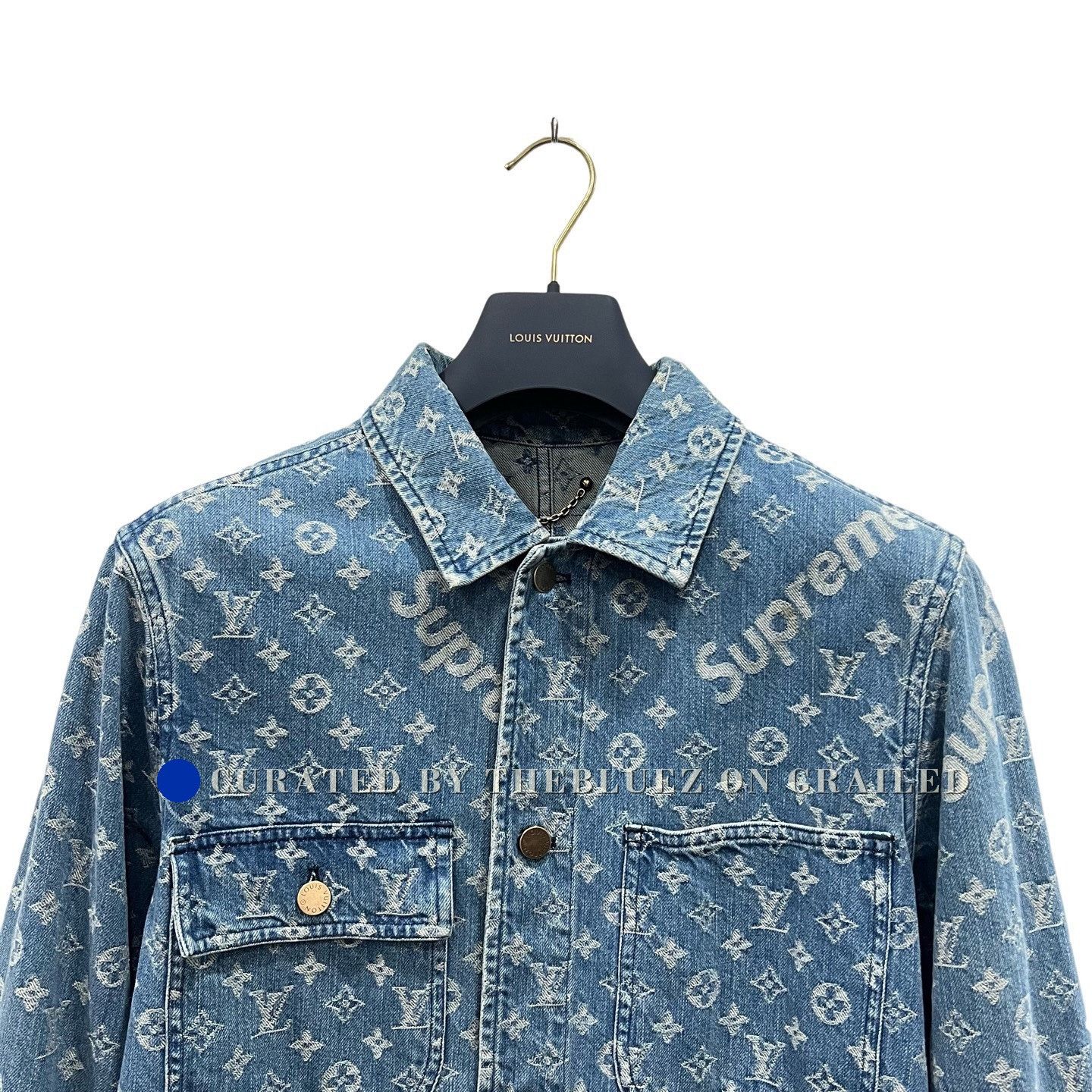 Louis Vuitton Louis Vuitton x Supreme Denim Jacket Size US S / EU 44-46 / 1 - 2 Thumbnail