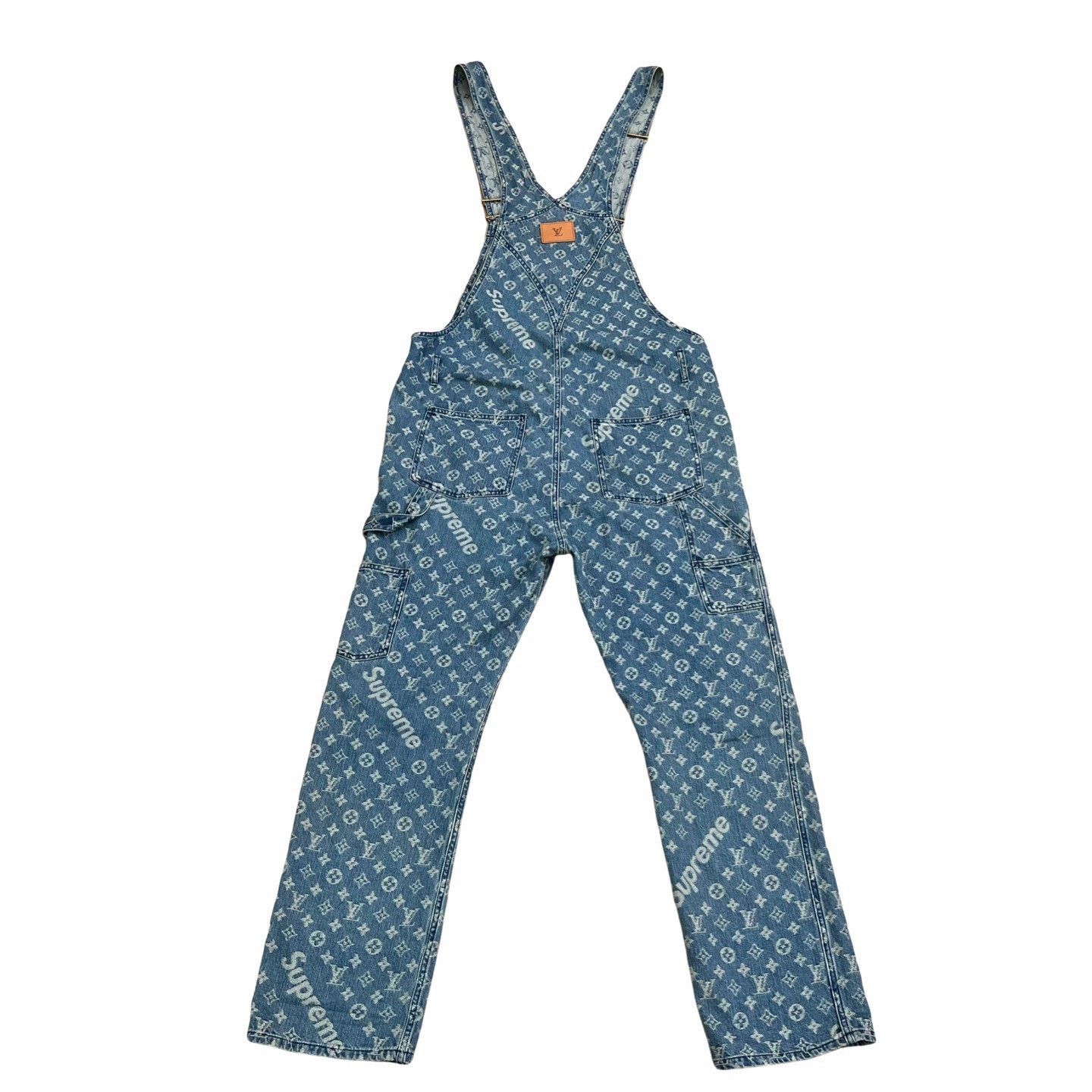 Louis Vuitton Louis Vuitton x Supreme Monogram Denim Overalls Size US 28 / EU 44 - 2 Thumbnail