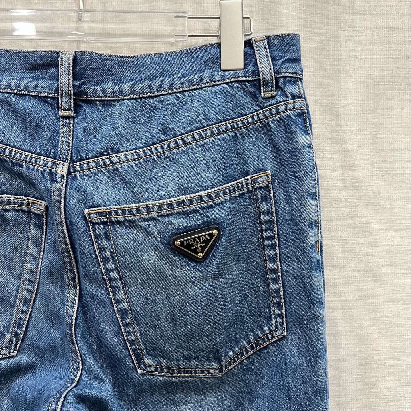 Prada Prada Triangle Logo Iron Brand Jeans Size US 30 / EU 46 - 6 Thumbnail