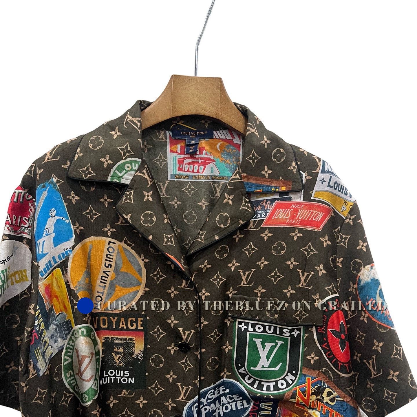 Louis Vuitton Louis Vuitton Monogram Badge Short Sleeve Shirt Size US M / EU 48-50 / 2 - 3 Thumbnail