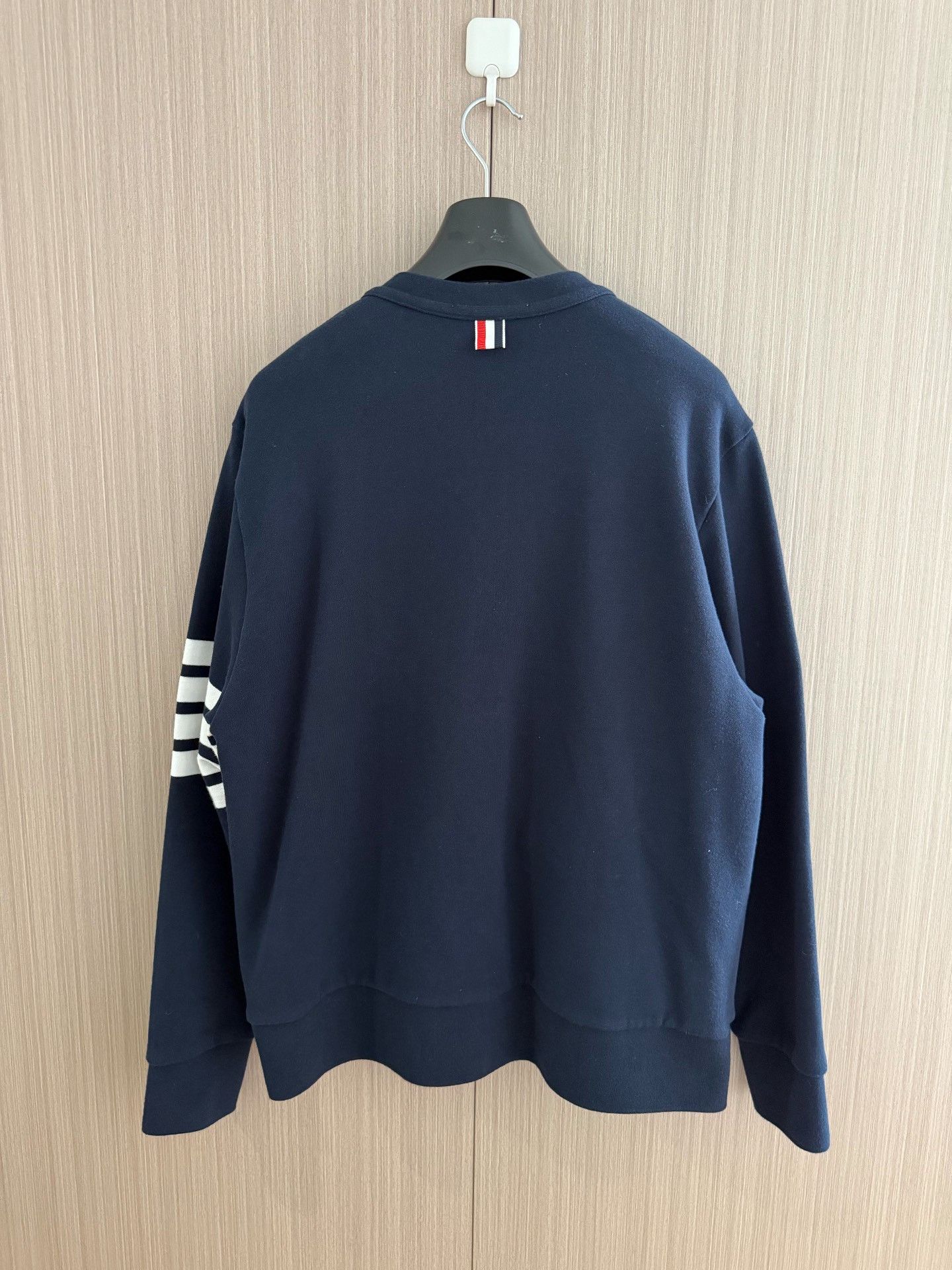 Thom Browne Thom Browne TB 4-Stripe Navy Knit Cardigan Size US XL / EU 56 / 4 - 2 Thumbnail