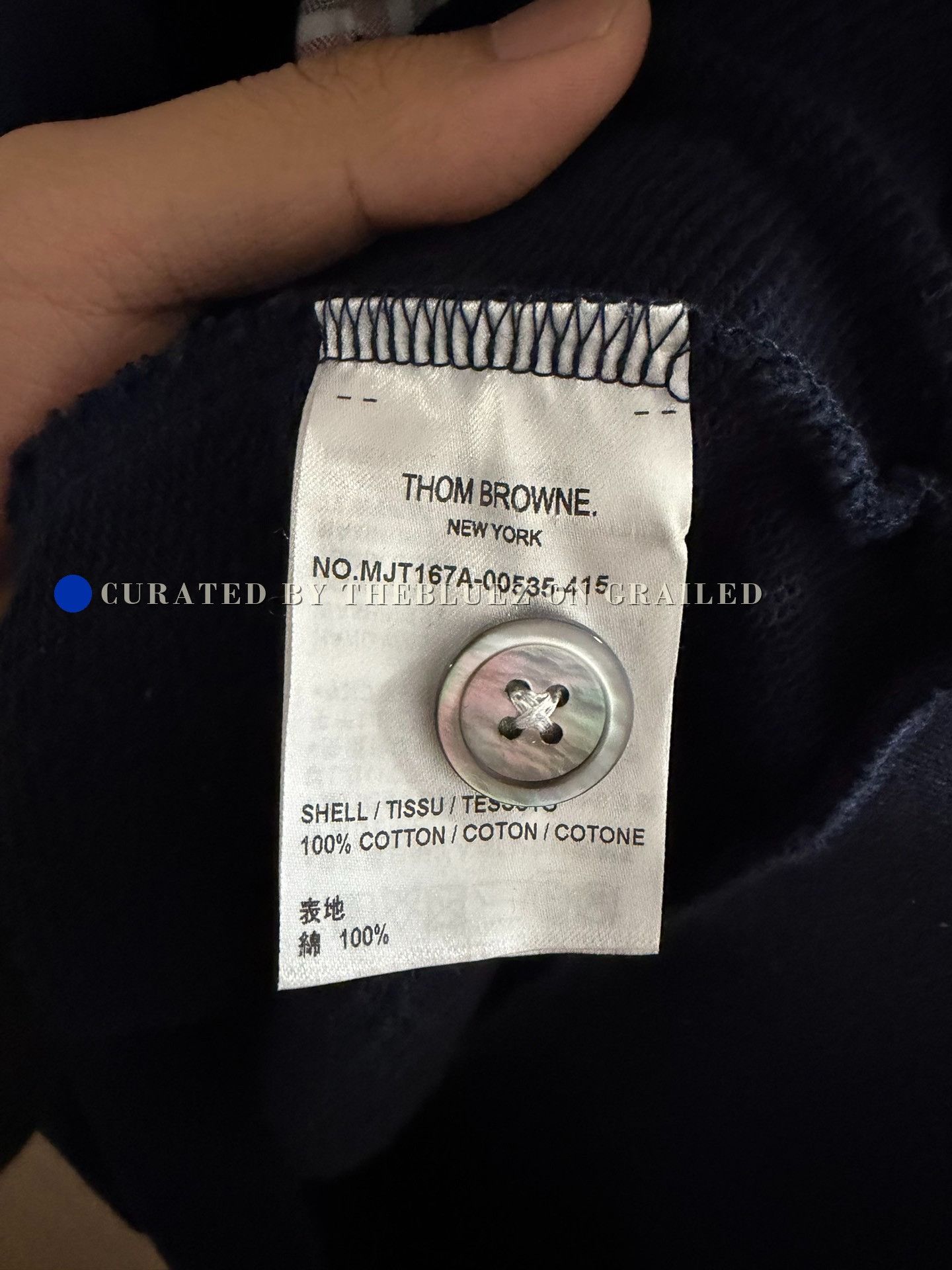 Thom Browne Thom Browne TB 4-Stripe Navy Knit Cardigan Size US XL / EU 56 / 4 - 8 Thumbnail