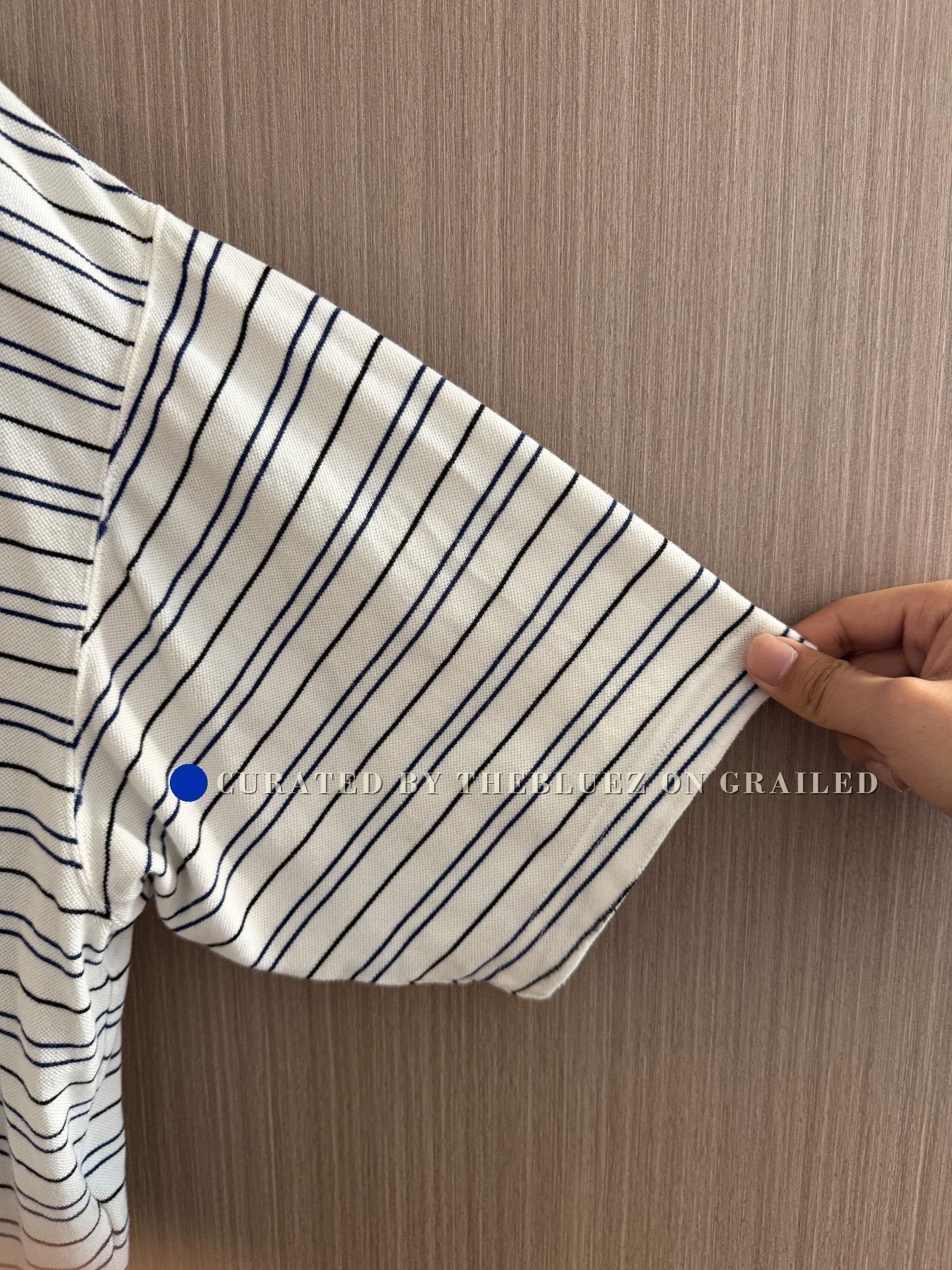 Balenciaga Balenciaga 25SS Striped Logo Short Sleeve Polo Size US XS / EU 42 / 0 - 5 Thumbnail