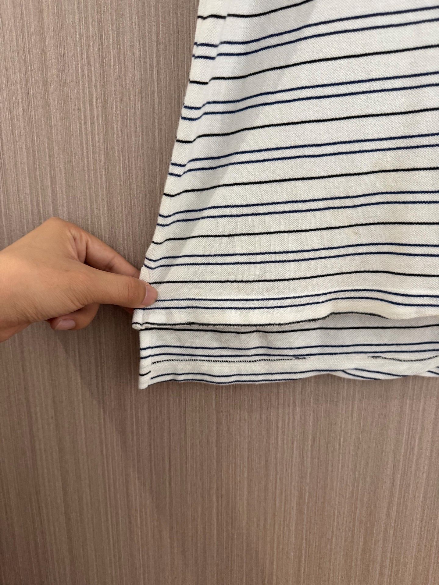 Balenciaga Balenciaga 25SS Striped Logo Short Sleeve Polo Size US XS / EU 42 / 0 - 6 Thumbnail
