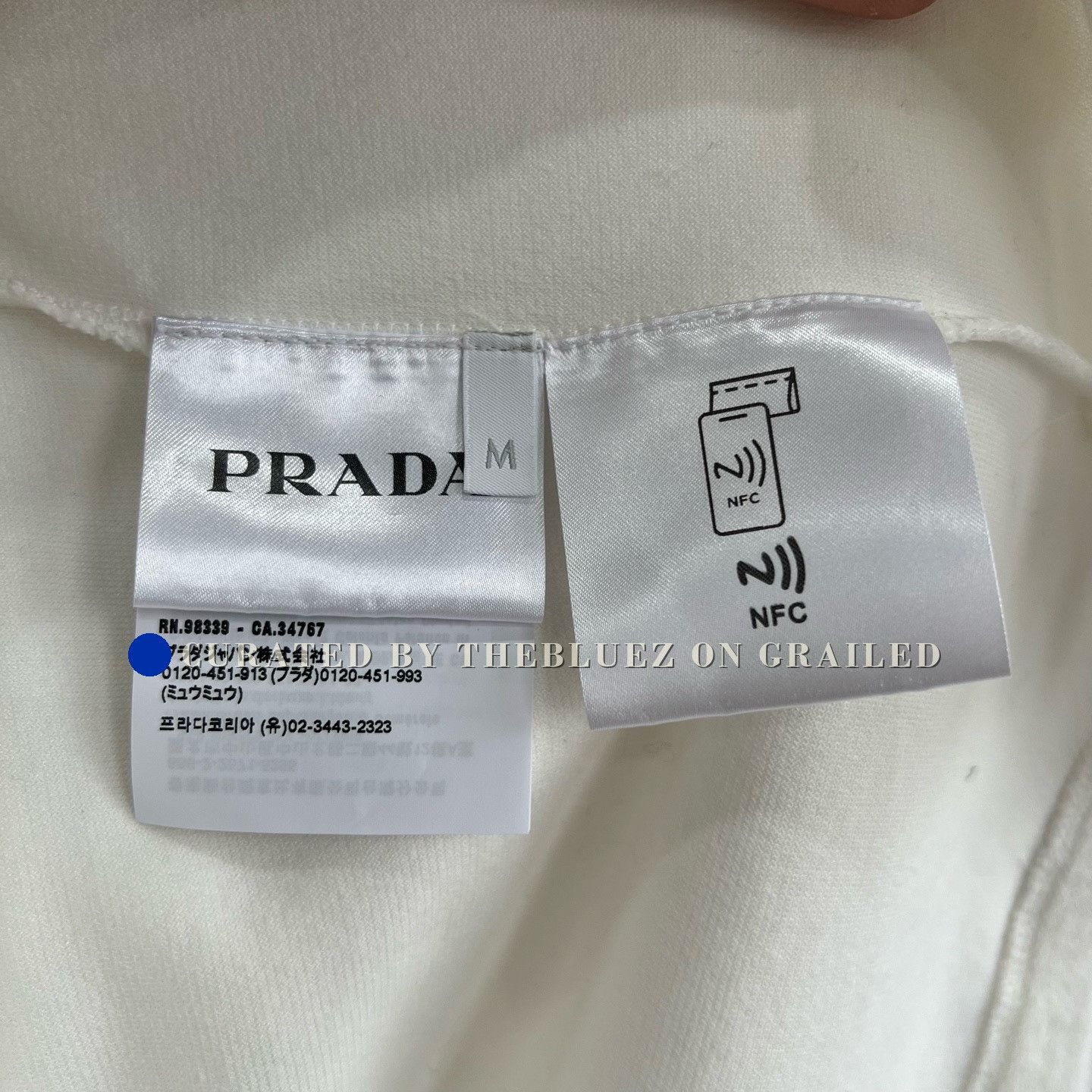 Prada Prada Iron Triangle Logo Terry Short Sleeve Size US M / EU 48-50 / 2 - 6 Thumbnail