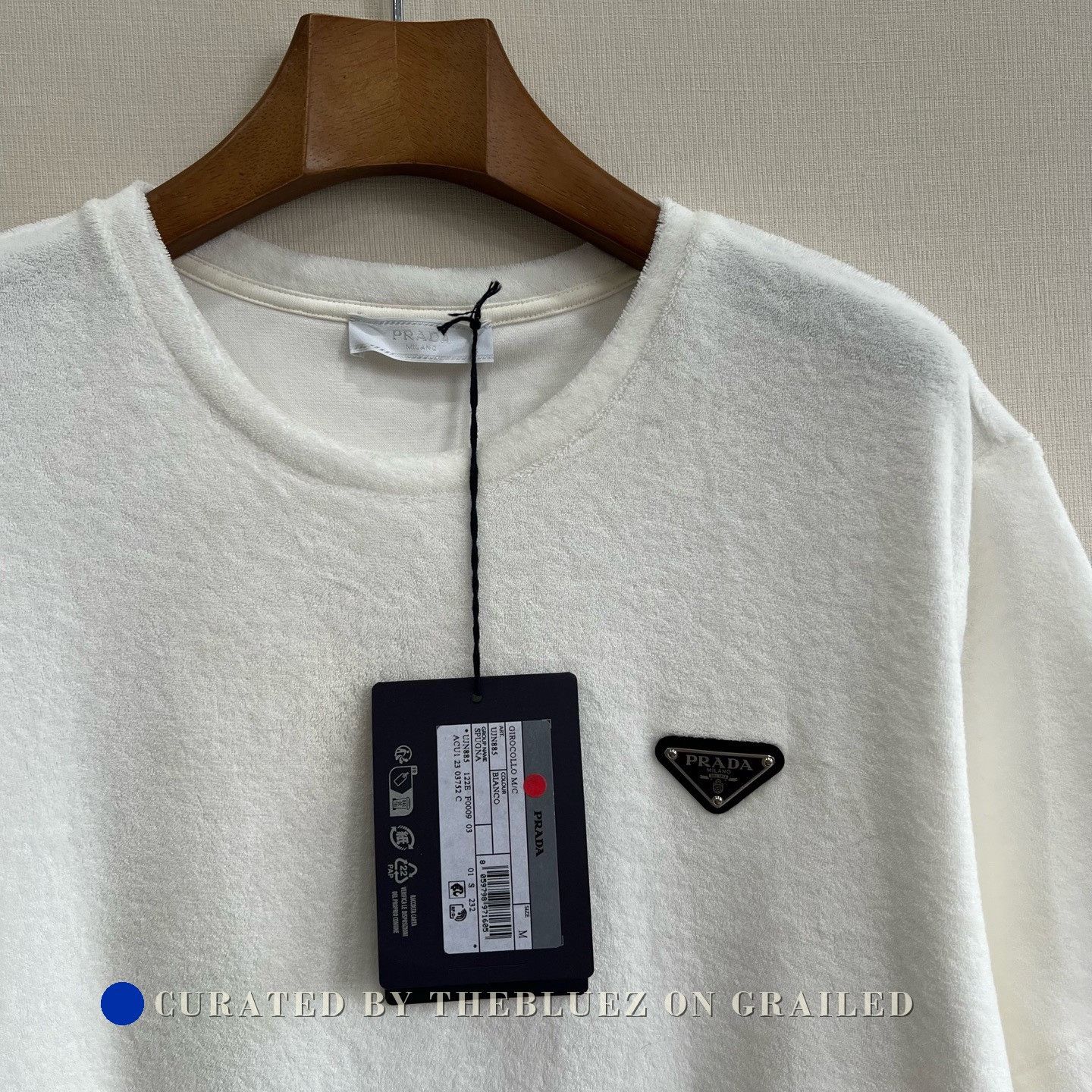 Prada Prada Iron Triangle Logo Terry Short Sleeve Size US M / EU 48-50 / 2 - 4 Thumbnail