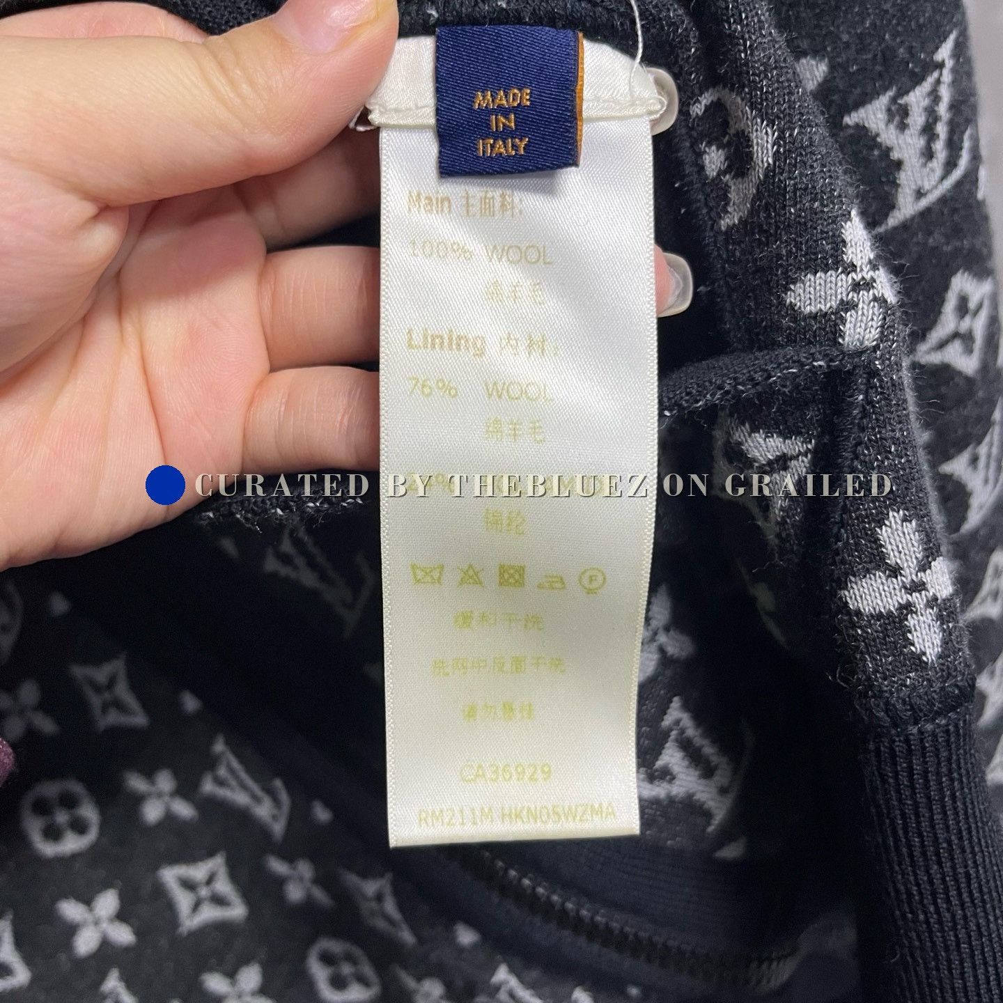 Louis Vuitton Louis Vuitton Navy Reversible Stand Collar Jacket Size US L / EU 52-54 / 3 - 4 Thumbnail