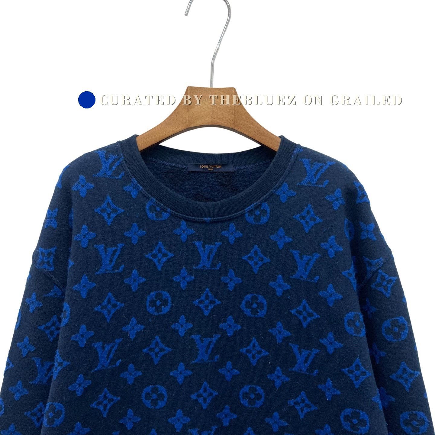 Louis Vuitton Louis Vuitton LV All-Over Flocked Sweatshirt Size US XL / EU 56 / 4 - 2 Thumbnail