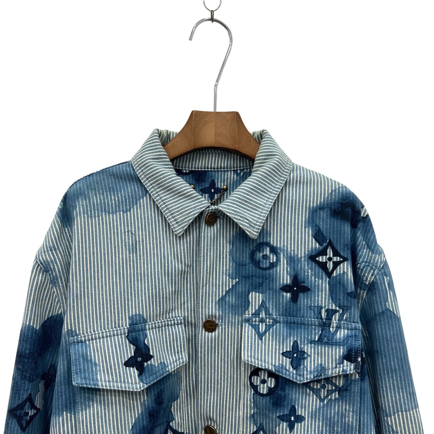 Louis Vuitton Louis Vuitton Ink Denim Jacket Size US L / EU 52-54 / 3 - 2 Thumbnail