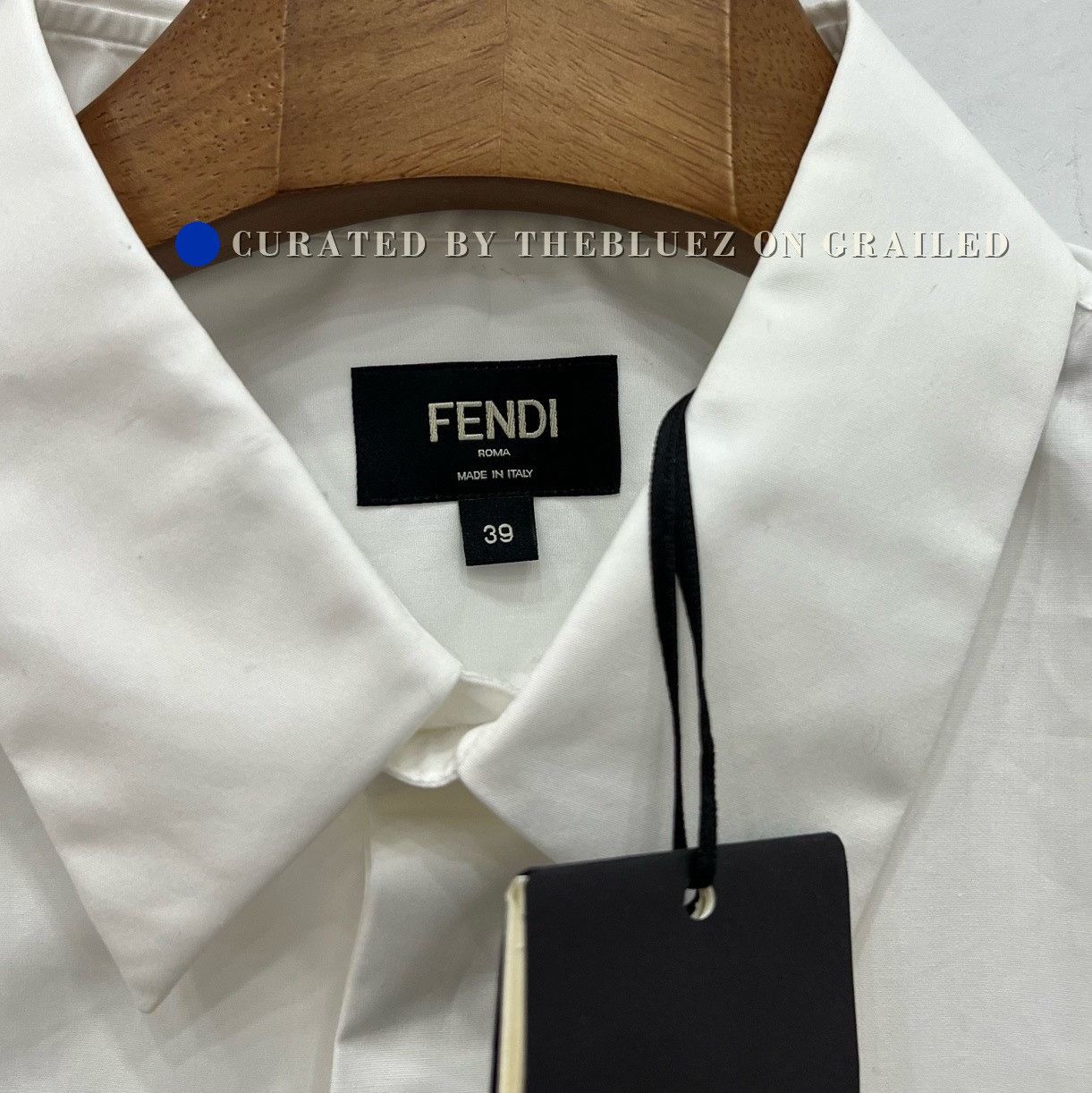 Fendi FENDI Letter Print Collared Short Sleeve Shirt Size US M / EU 48-50 / 2 - 4 Thumbnail