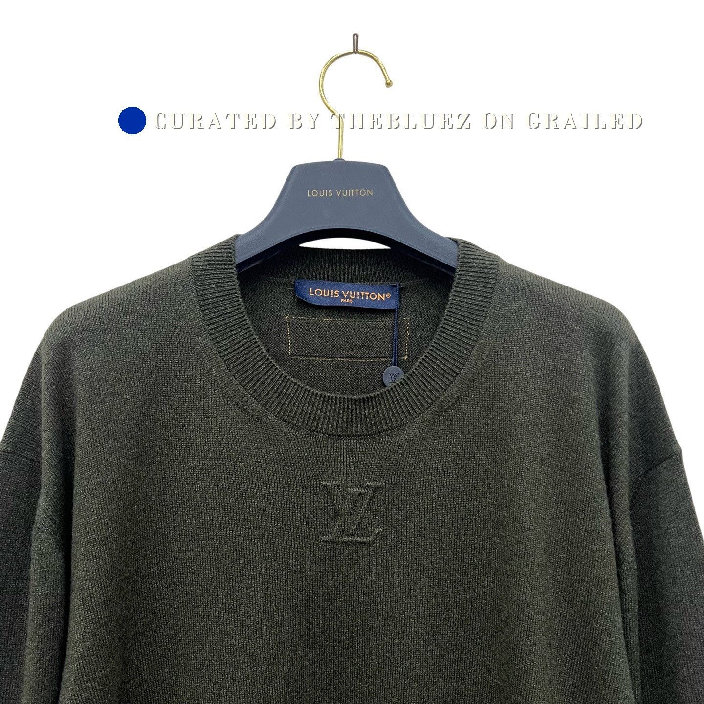 Louis Vuitton Louis Vuitton Embossed Logo Wool Sweater Size US XL / EU 56 / 4 - 3 Thumbnail