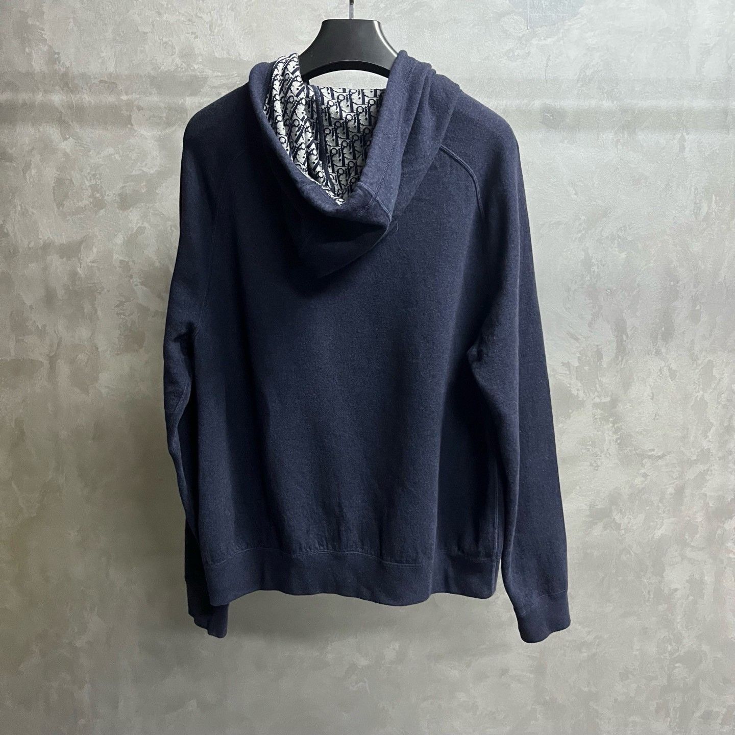 Dior Dior Navy Blue Cotton Blend Zip Hooded Jacket Size US XL / EU 56 / 4 - 2 Thumbnail