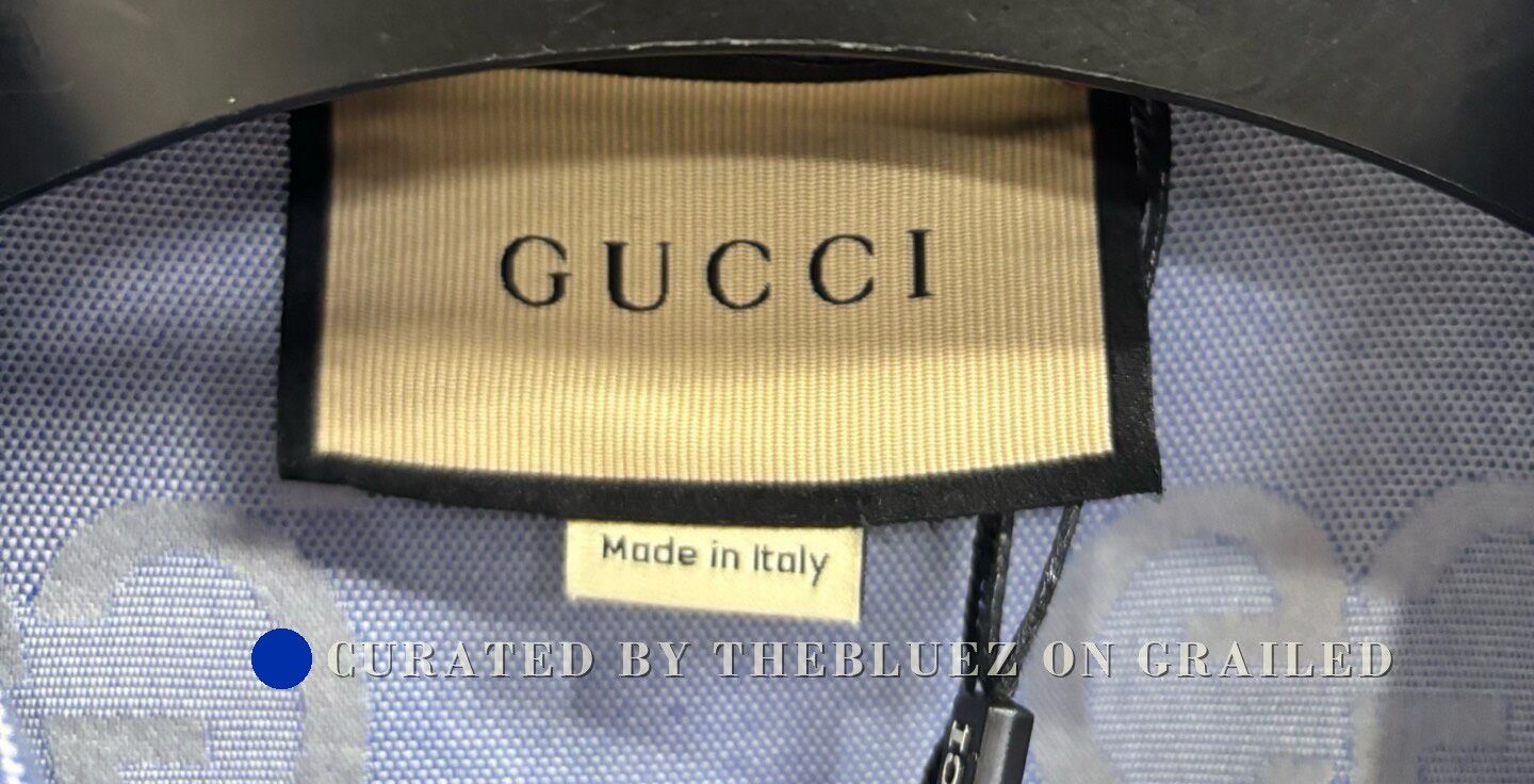 Gucci Gucci Light Blue Logo Cartoon Print Shirt Size US L / EU 52-54 / 3 - 3 Thumbnail