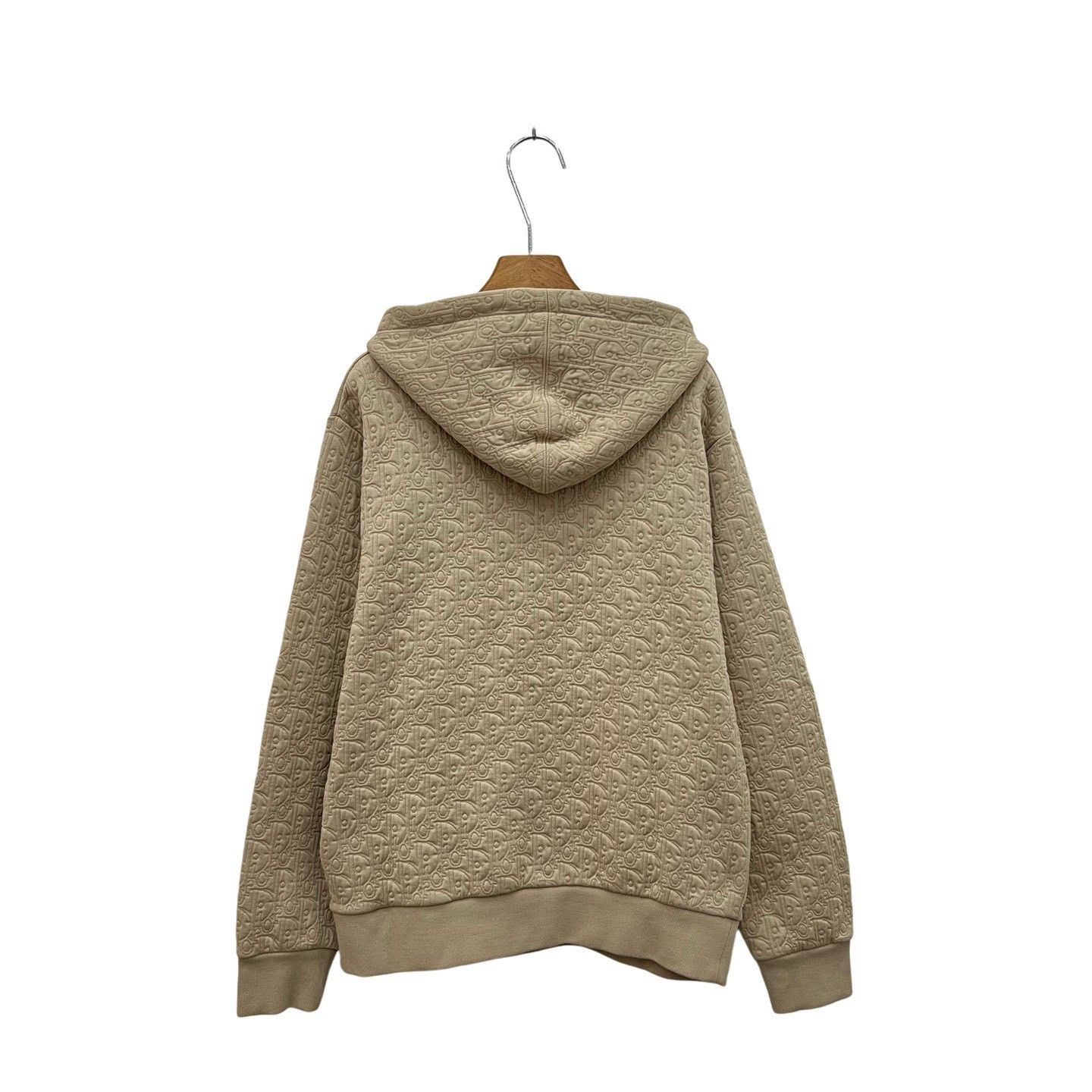 Dior Dior Milk Tea Embossed Hoodie Size US L / EU 52-54 / 3 - 4 Thumbnail