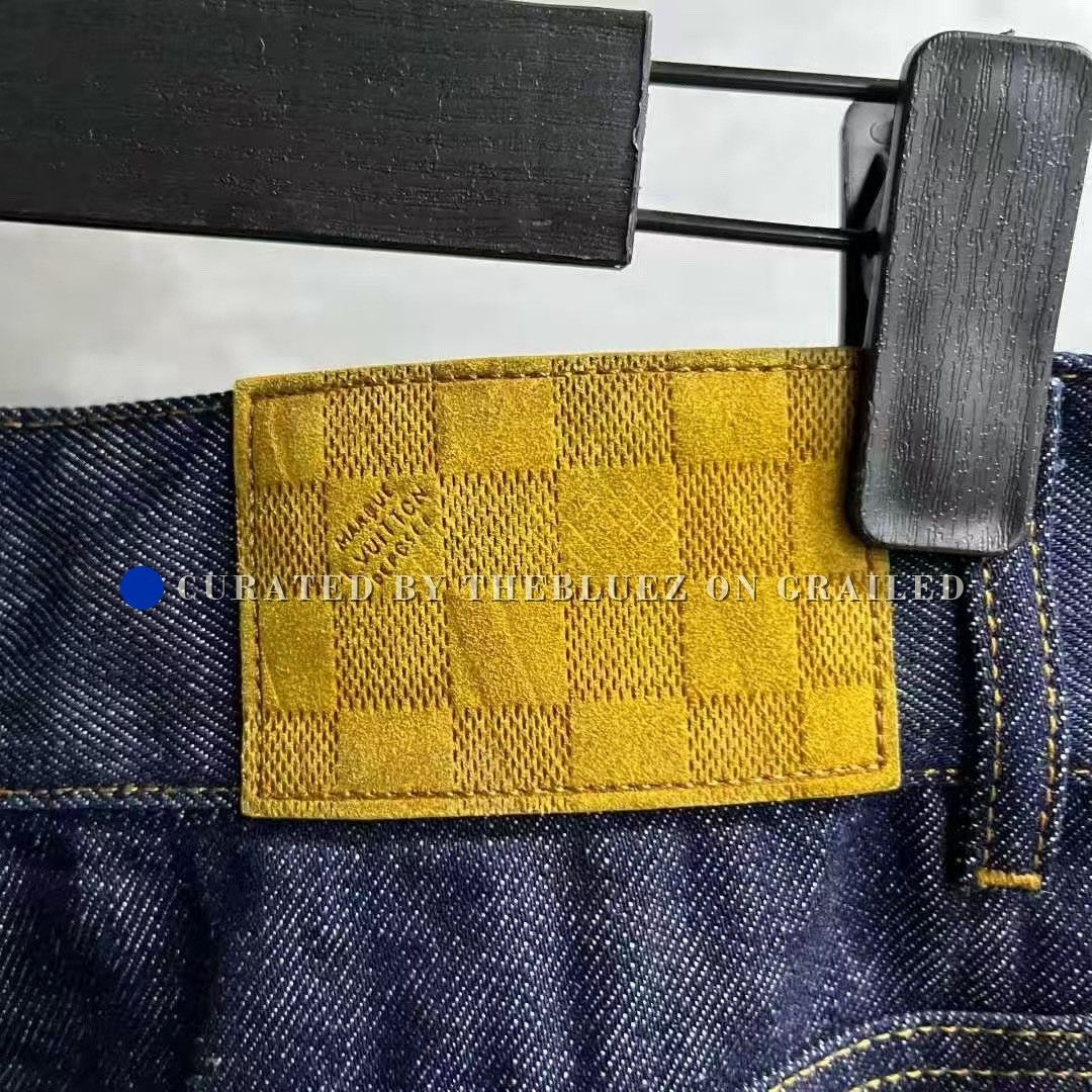 Louis Vuitton Louis Vuitton Blue Logo Embroidered Flared Jeans Size US 32 / EU 48 - 6 Thumbnail
