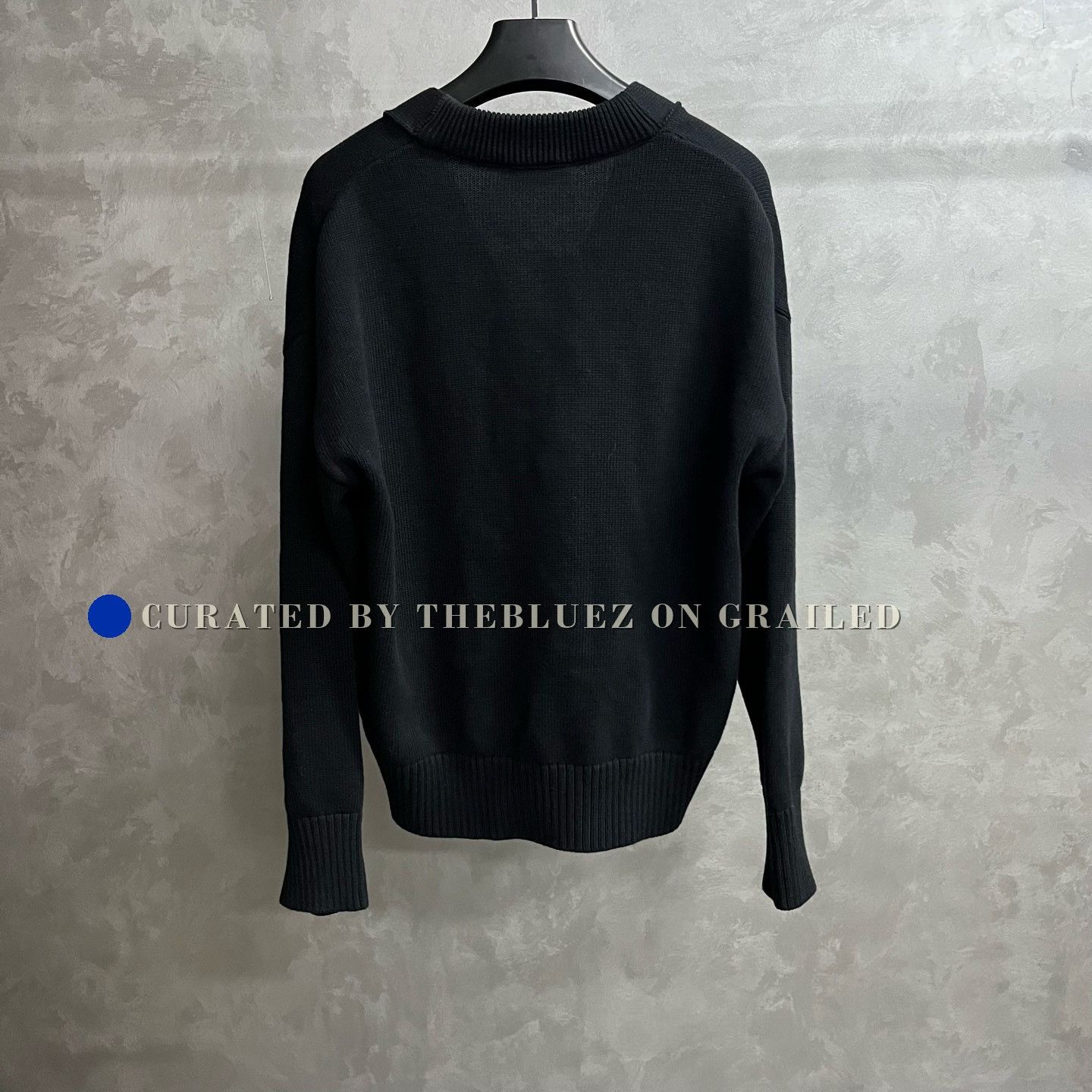 AMI Ami Paris Black Heart Logo Wool Cardigan Size US XL / EU 56 / 4 - 2 Thumbnail