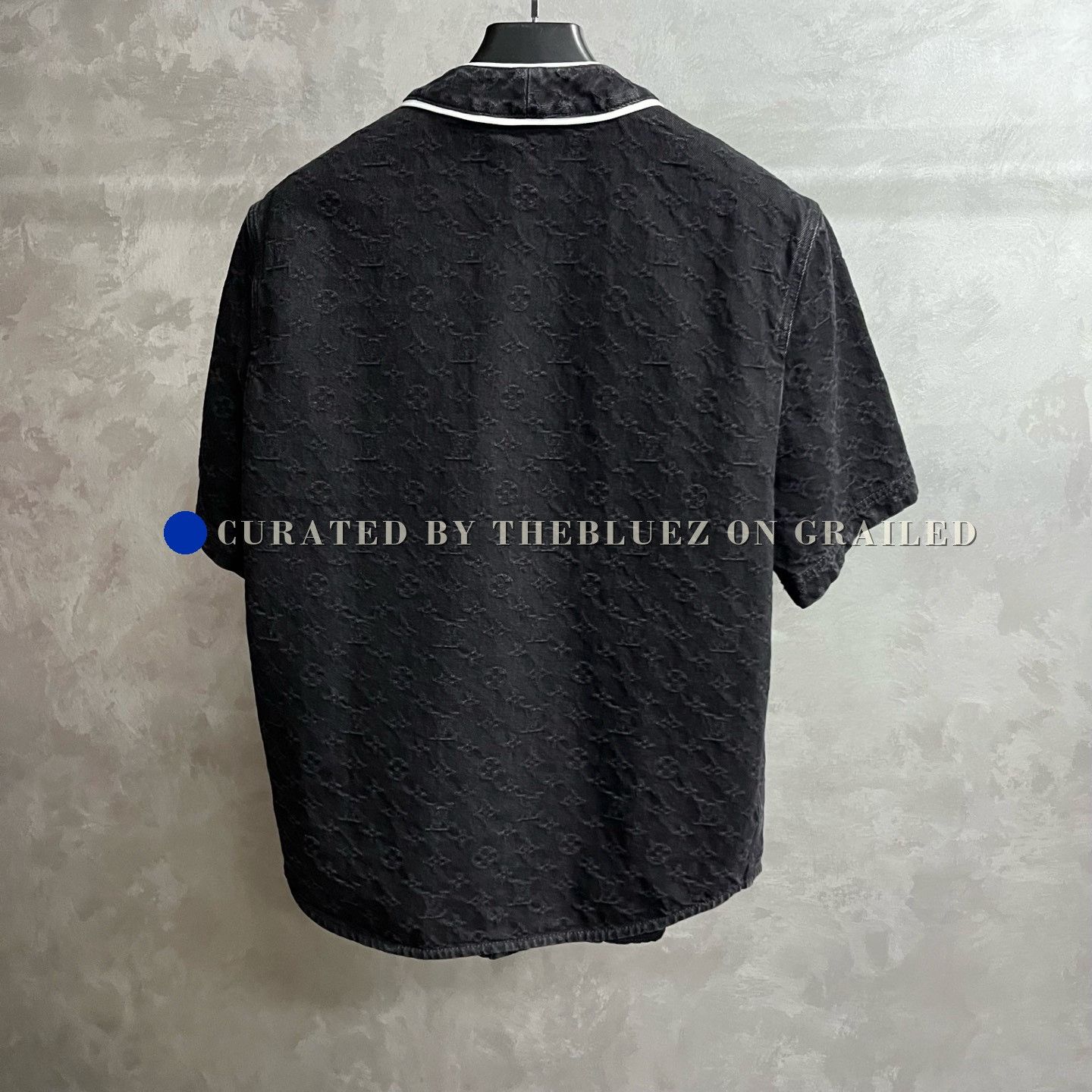 Louis Vuitton Louis Vuitton Black Logo Denim Short Shirt Size US S / EU 44-46 / 1 - 2 Thumbnail