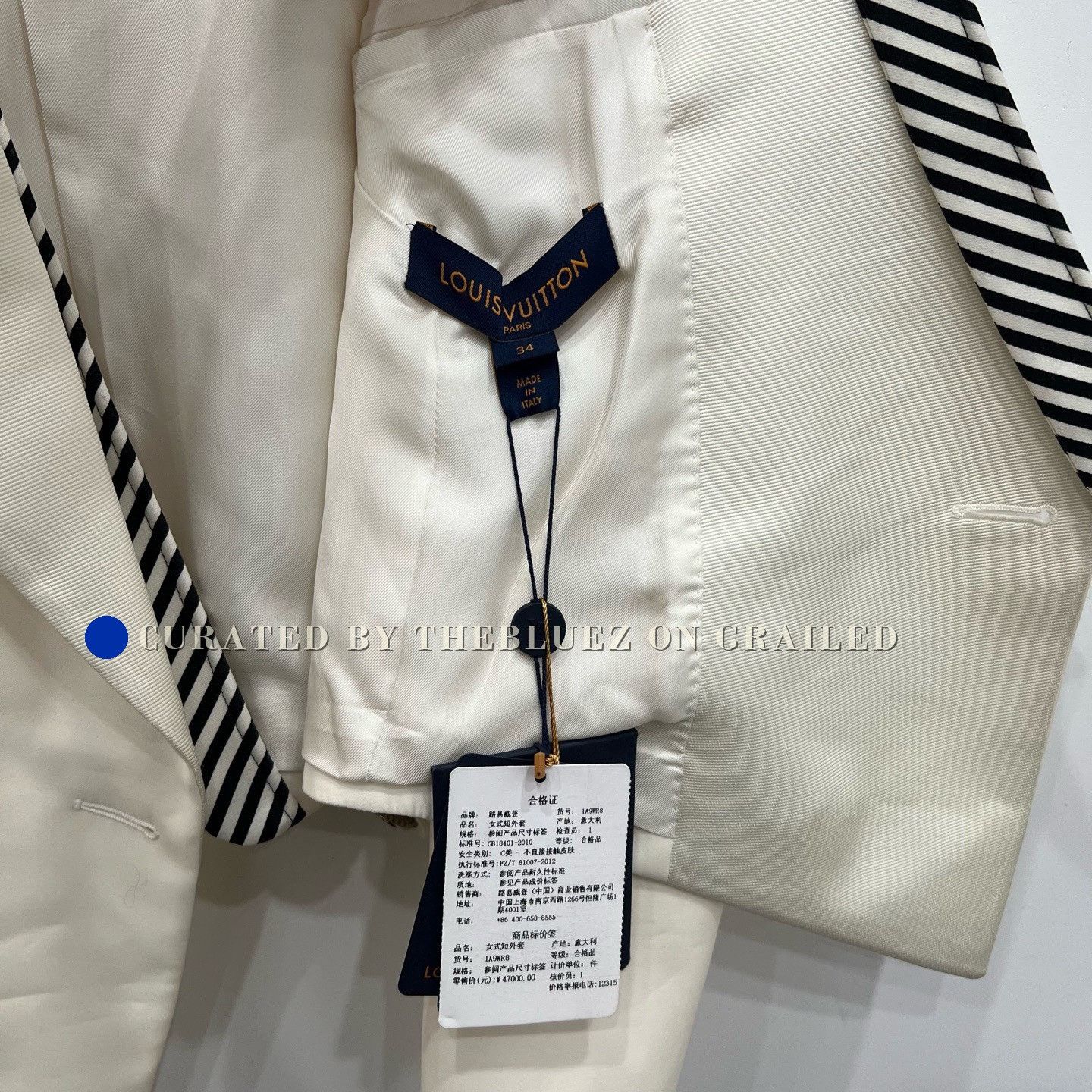 Louis Vuitton Louis Vuitton White Blazer Size 34 Size M / US 6-8 / IT 42-44 - 5 Thumbnail