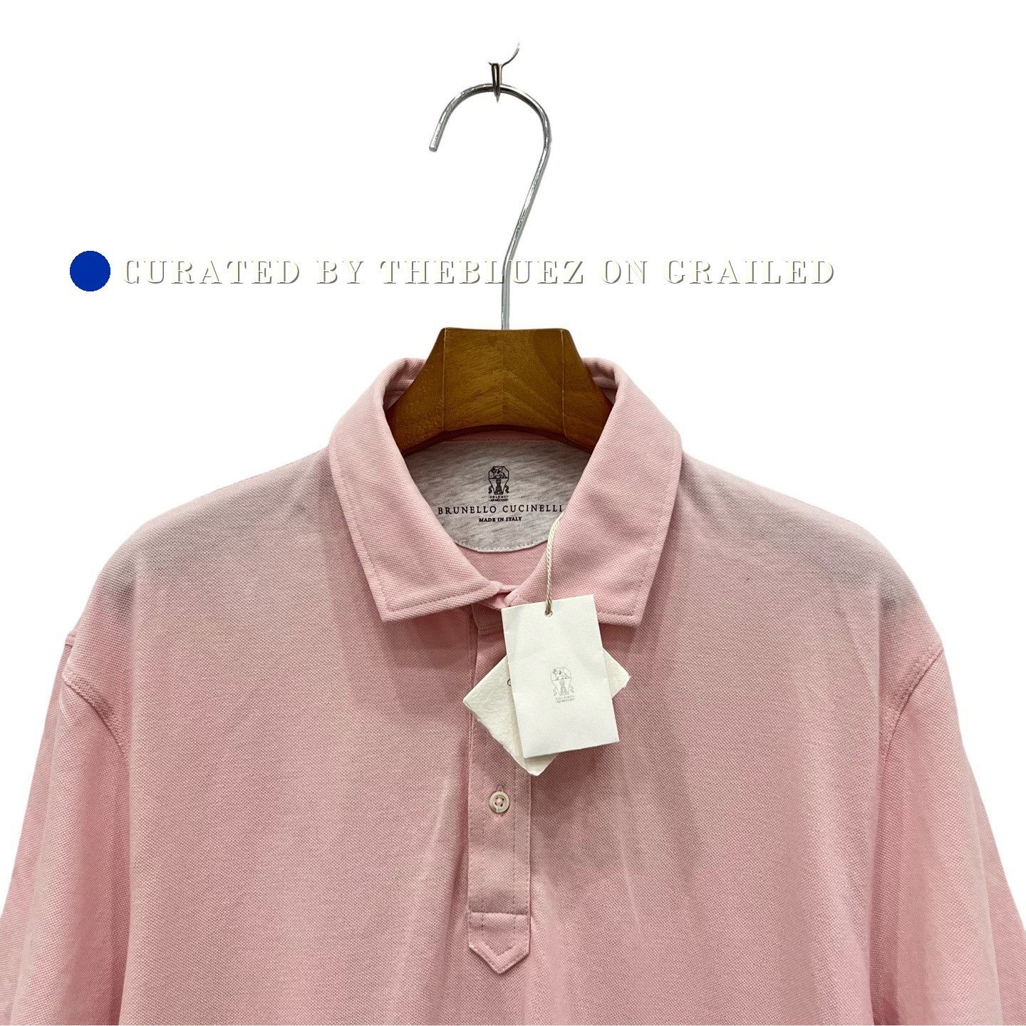 Brunello Cucinelli Brunello Cucinelli Pink Polo Shirt L Size US L / EU 52-54 / 3 - 3 Thumbnail