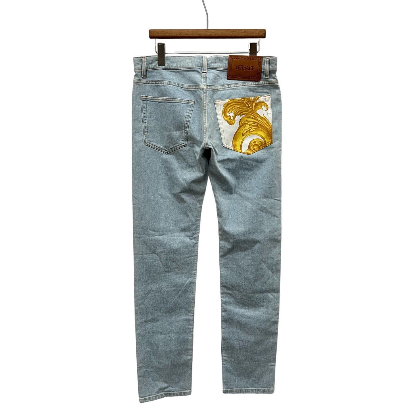 Versace Versace Floral Logo Jeans Size US 32 / EU 48 - 2 Thumbnail