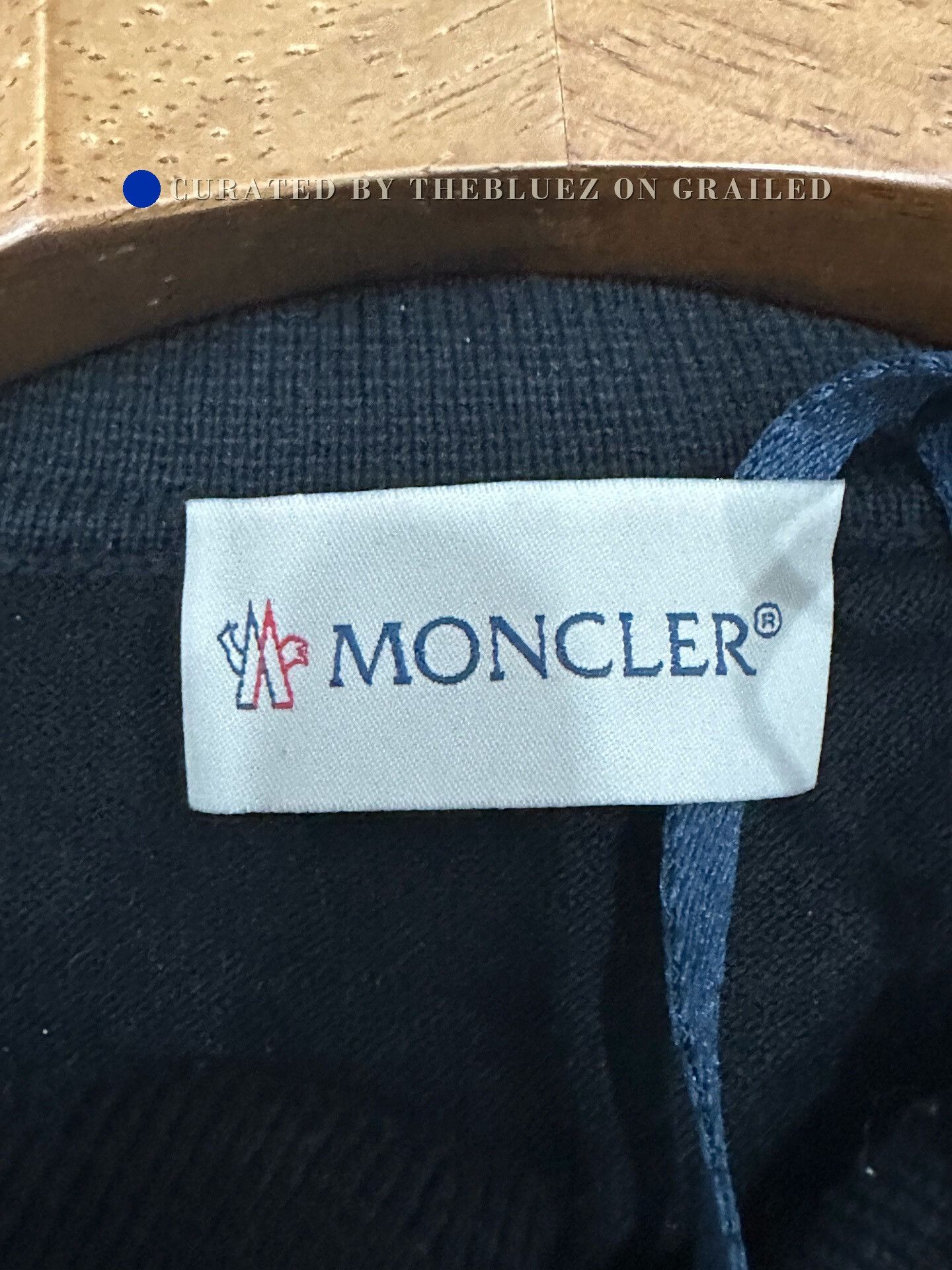 Moncler Moncler Black Knitted Short-Sleeve Polo L Size US L / EU 52-54 / 3 - 3 Thumbnail