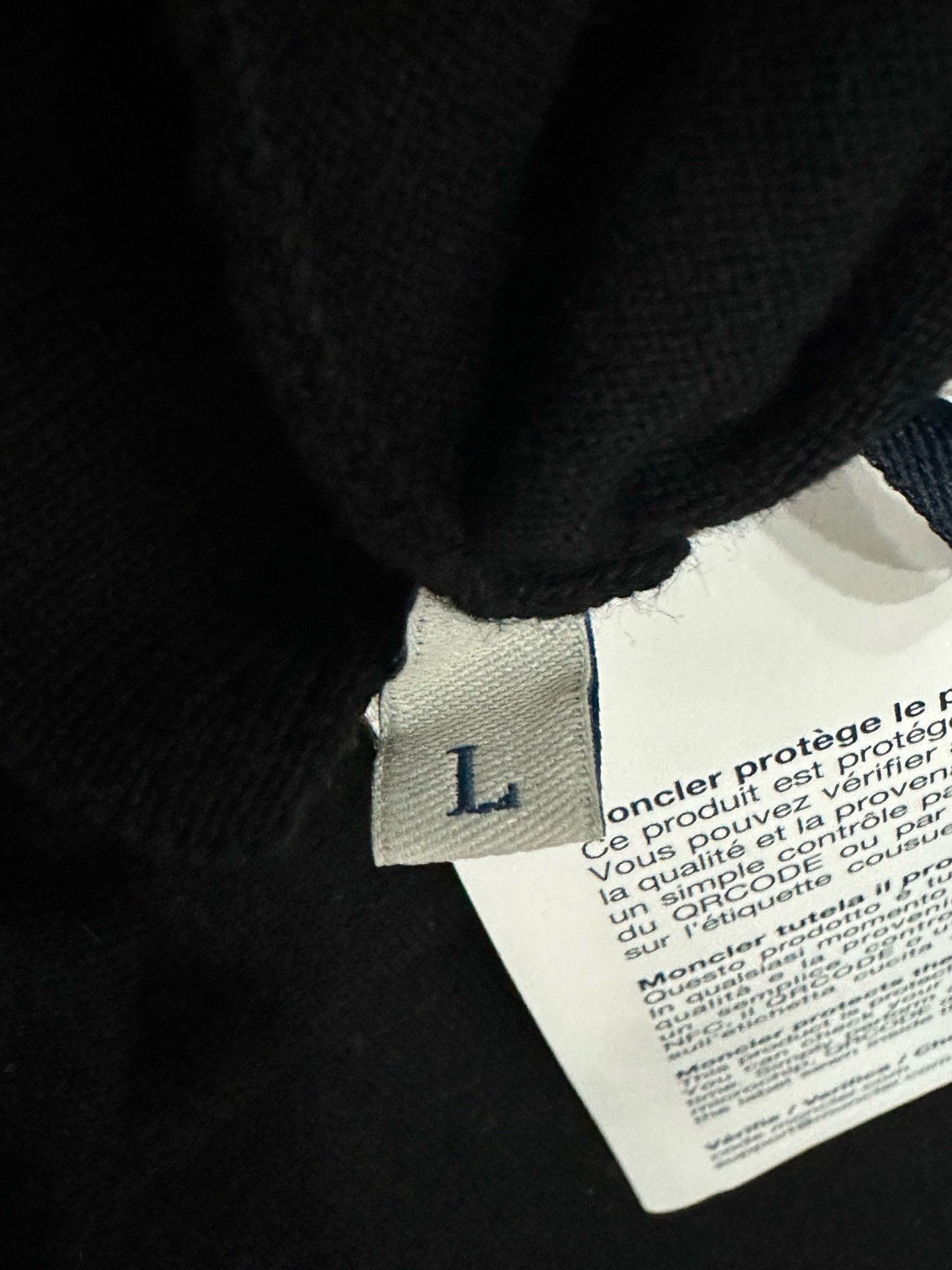 Moncler Moncler Black Knitted Short-Sleeve Polo L Size US L / EU 52-54 / 3 - 4 Thumbnail
