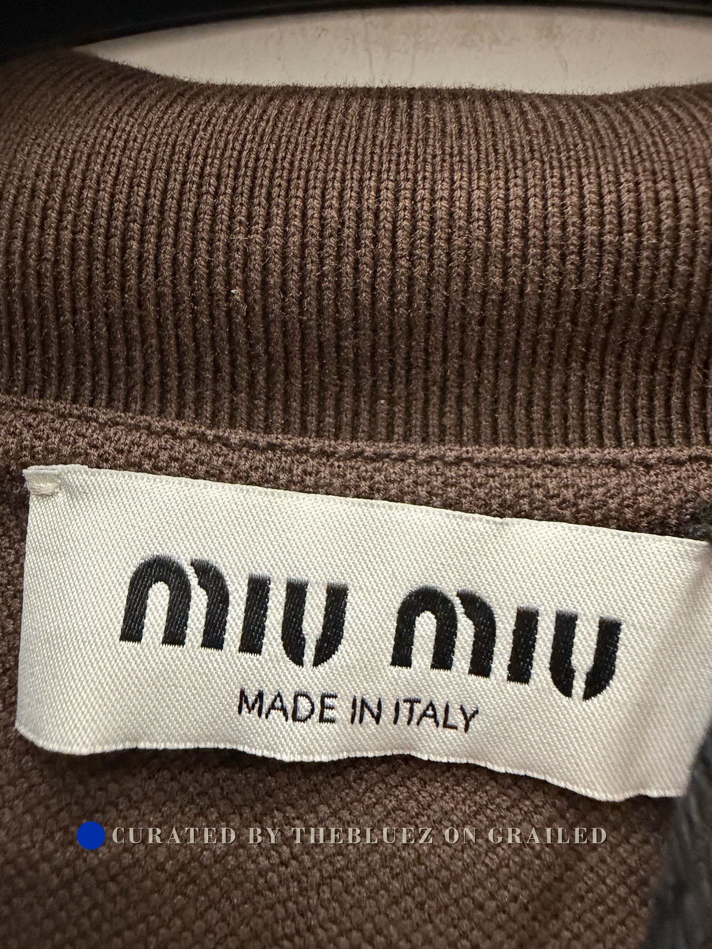Miu Miu Miumiu Brown Fake Two-Piece Polo Shirt Size XS / US 0-2 / IT 36-38 - 3 Thumbnail