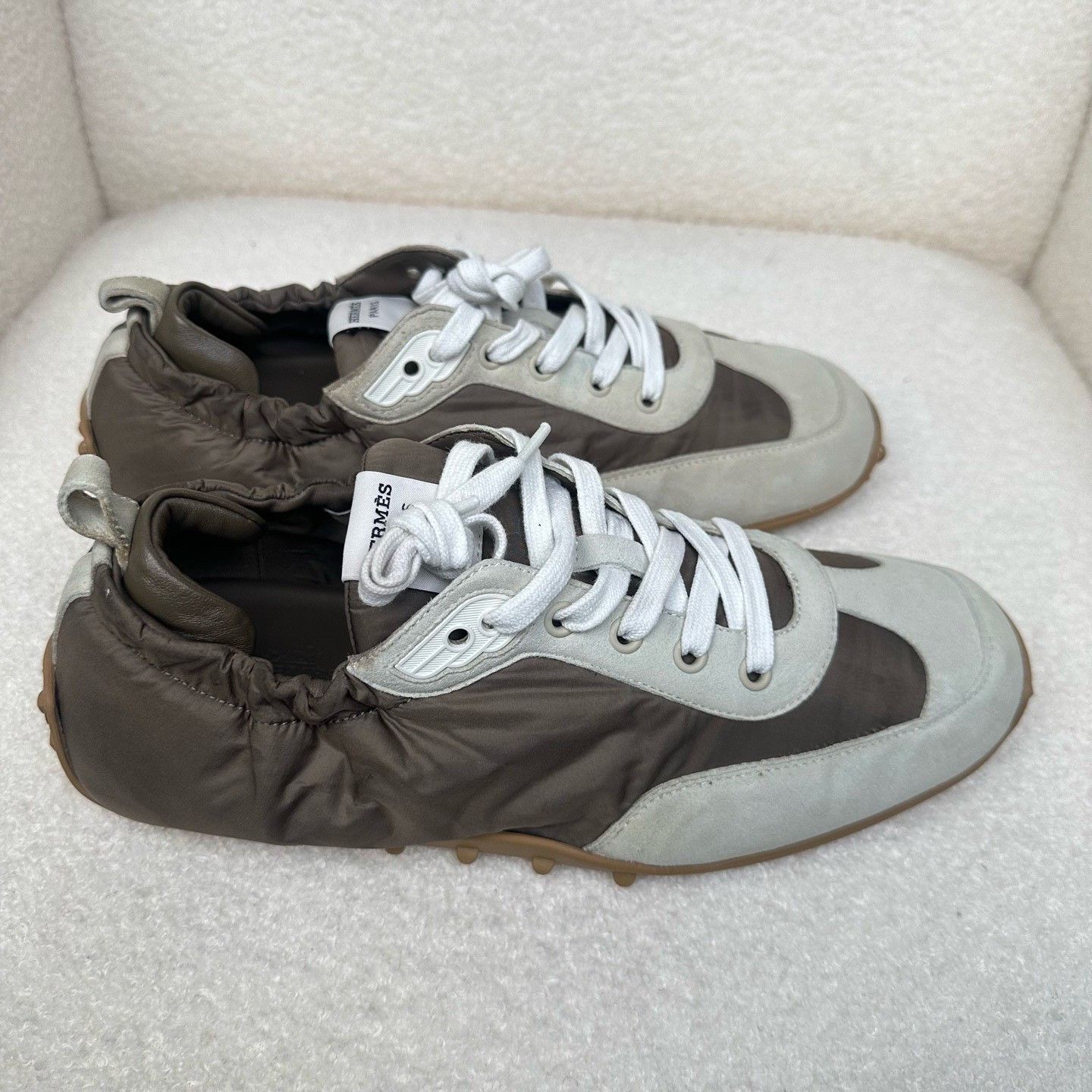 Hermes Hermes Brown Suede Casual Training Shoes Size US 9.5 / EU 42-43 - 4 Thumbnail