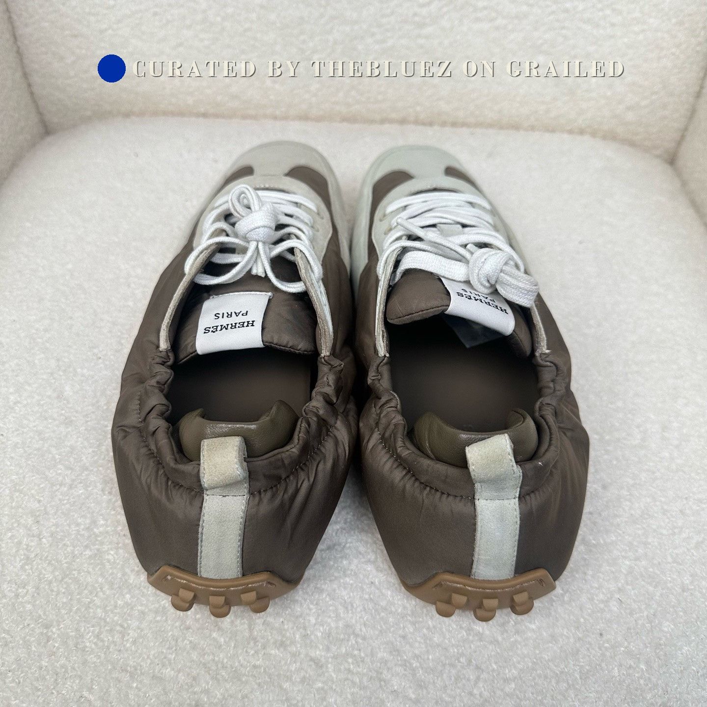 Hermes Hermes Brown Suede Casual Training Shoes Size US 9.5 / EU 42-43 - 5 Thumbnail